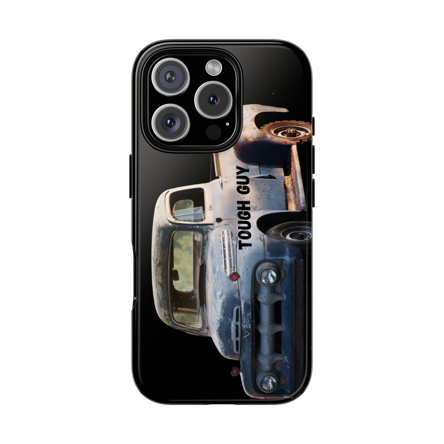 Phone Case iPhone 16/15/14 - Tough Guy Old Truck Blue Tough Case