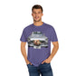 Men's T-Shirt Tough Guy Car with Flowers Design