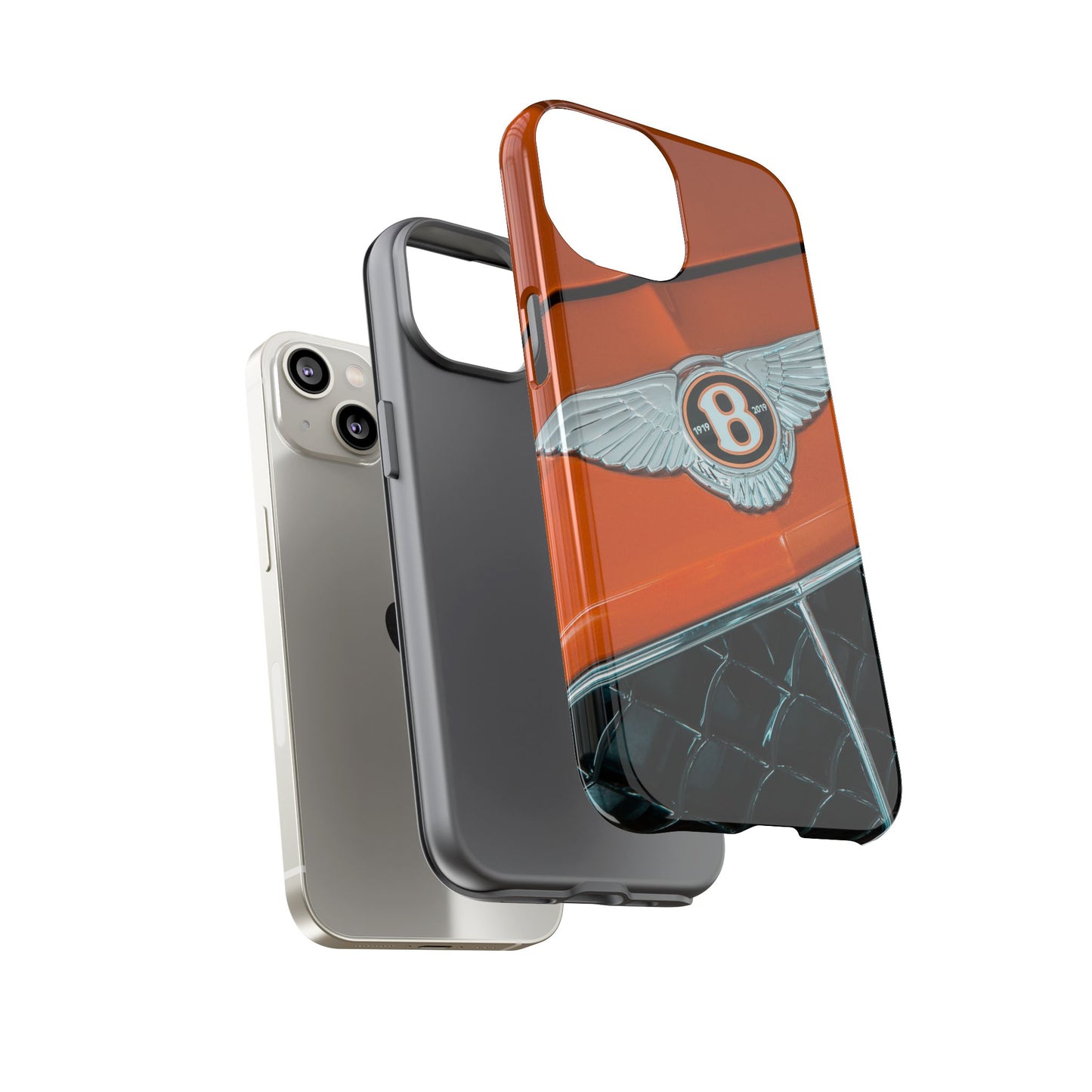 Phone Case iPhone 16/15/14 - Orange Luxury Car Tough Case