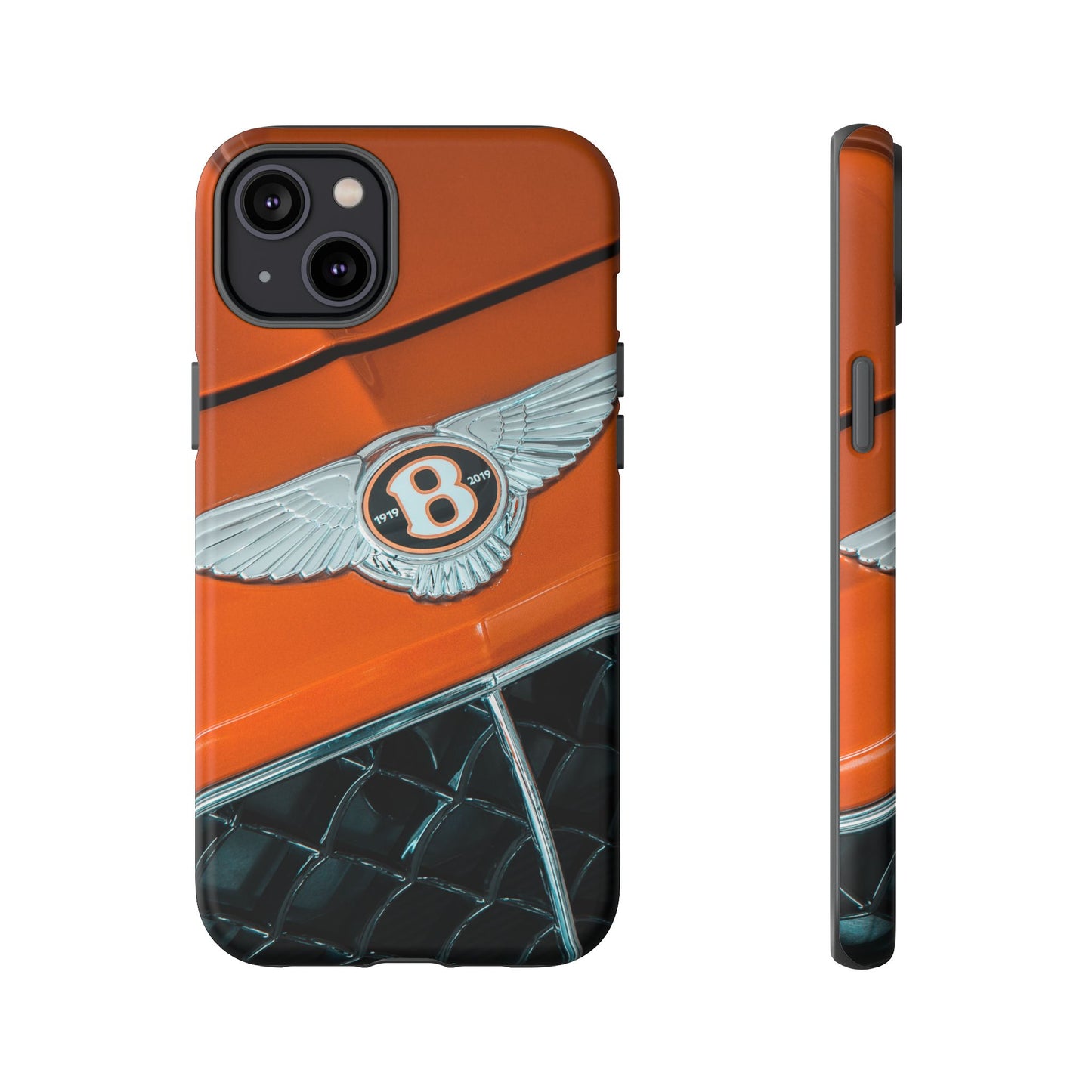 Phone Case iPhone 16/15/14 - Orange Luxury Car Tough Case