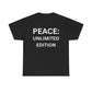 Peace Unlimited Edition Unisex Heavy Cotton Tee | Casual Wear, Gift for Friends, Peace Activism, Comfort, Everyday Style