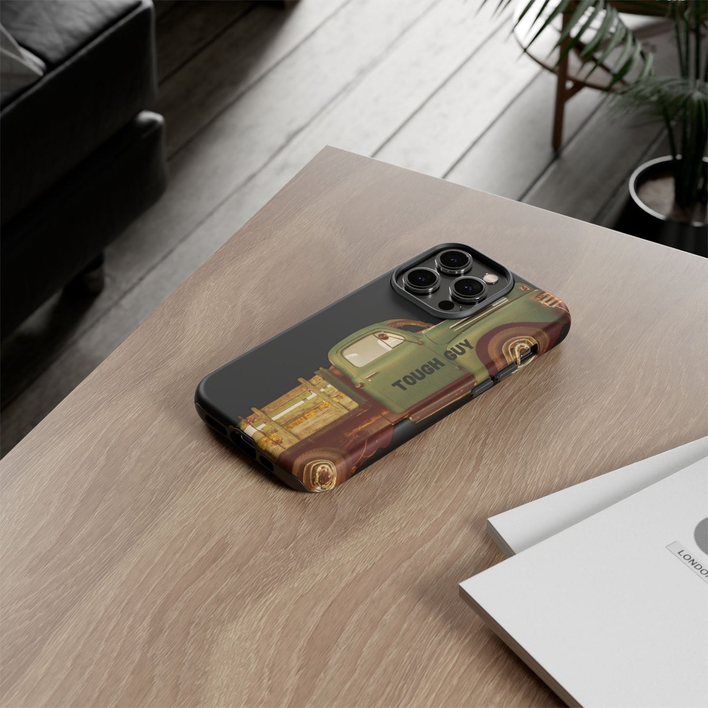 Phone Case iPhone 16/15/14 - Tough Guy Old Green Truck Tough Case