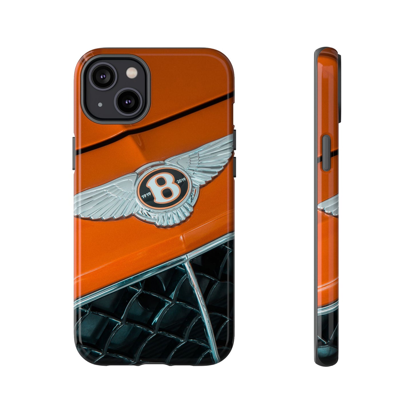 Phone Case iPhone 16/15/14 - Orange Luxury Car Tough Case