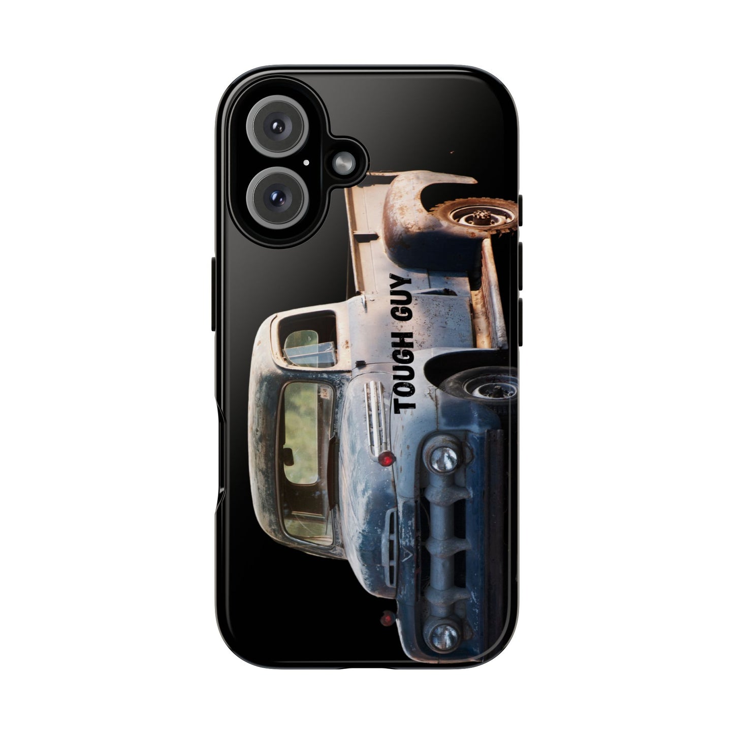 Phone Case iPhone 16/15/14 - Tough Guy Old Truck Blue Tough Case