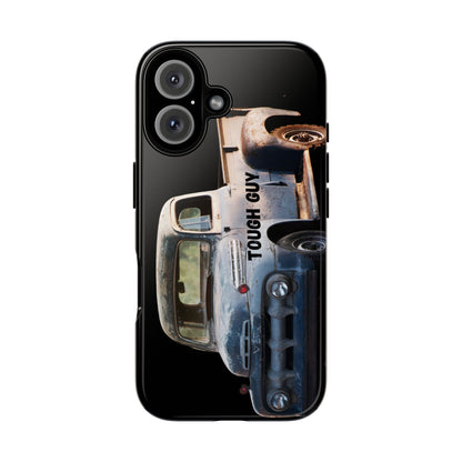Phone Case iPhone 16/15/14 - Tough Guy Old Truck Blue Tough Case