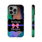 Phone Case iPhone 16/15/14 - Brushed Stripes & Swipes Tough Case