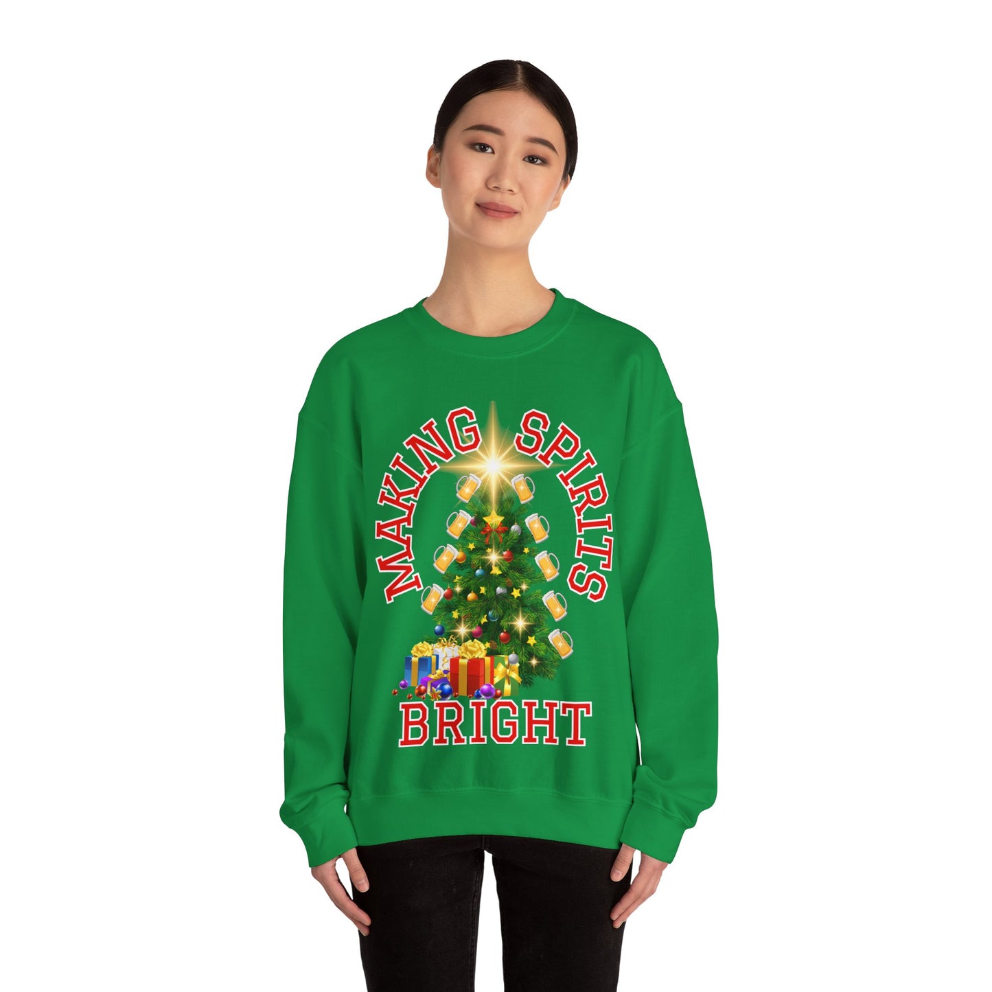 Making Spirits Bright - Unisex Heavy Blend™ Crewneck Sweatshirt