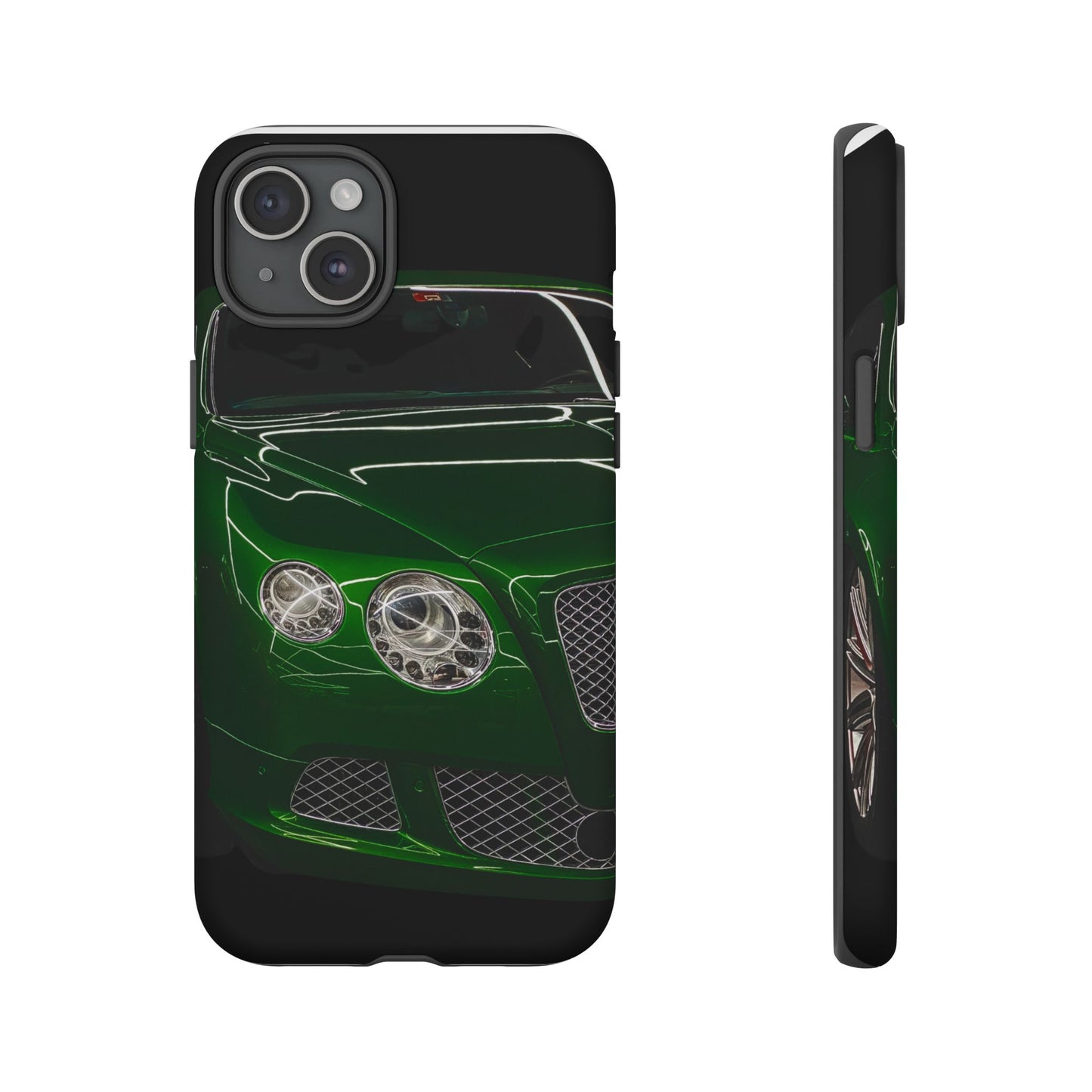 Phone Case iPhone 16/15/14 - Green Luxury Car Tough Case