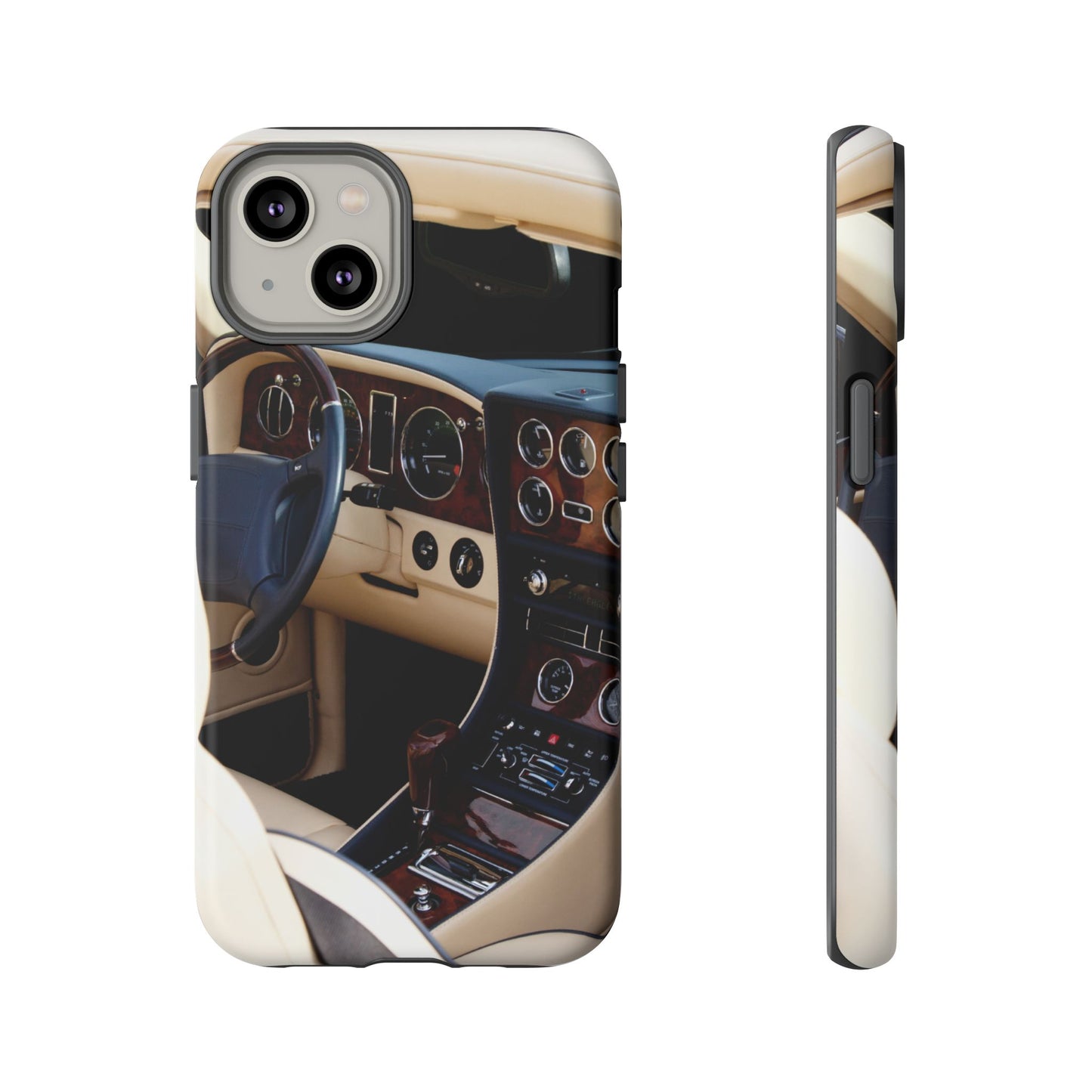 Phone Case iPhone 16/15/14 - Luxury Car Interior Tough Case