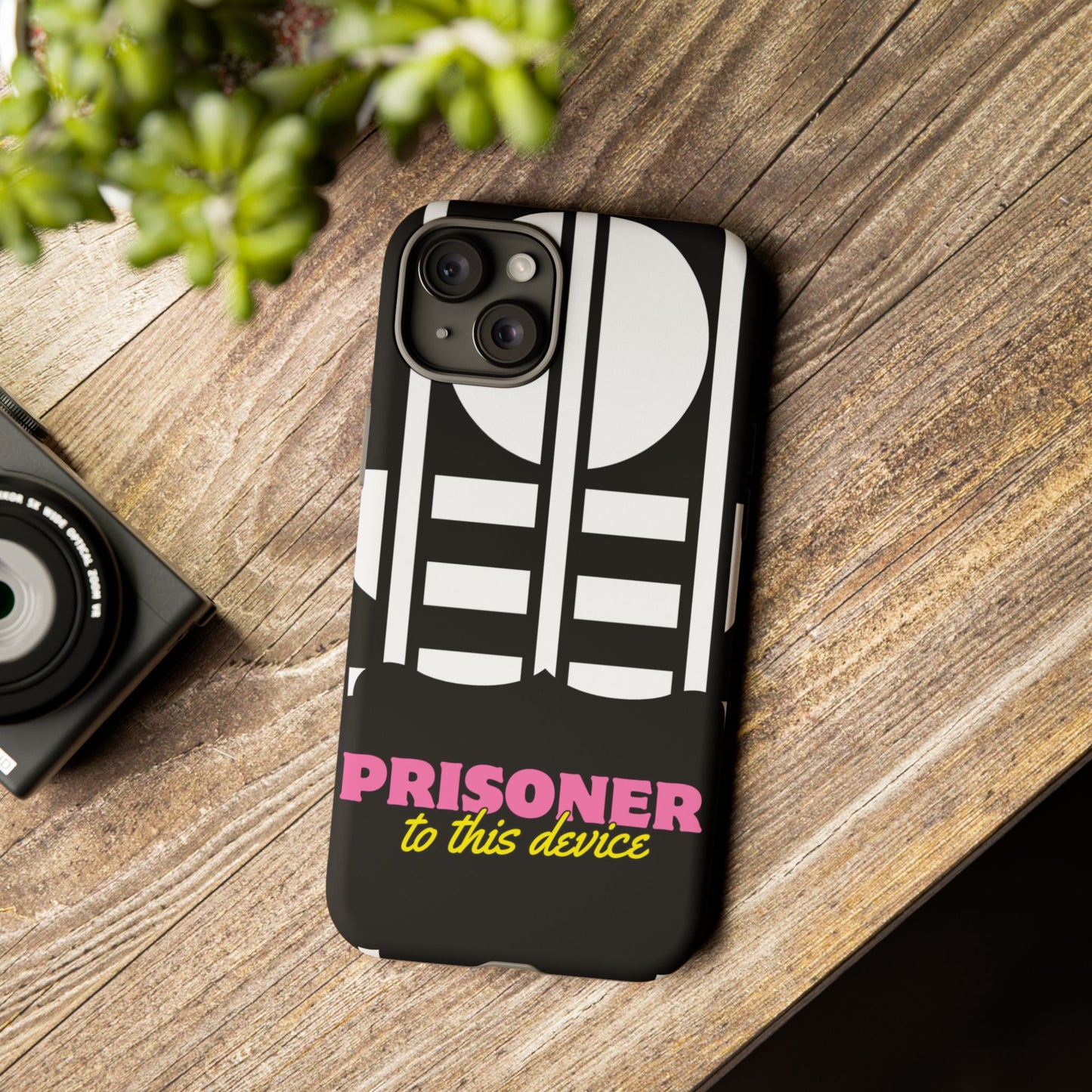 Phone Case iPhone 16/15/14 - Prisoner to this Device Tough Case