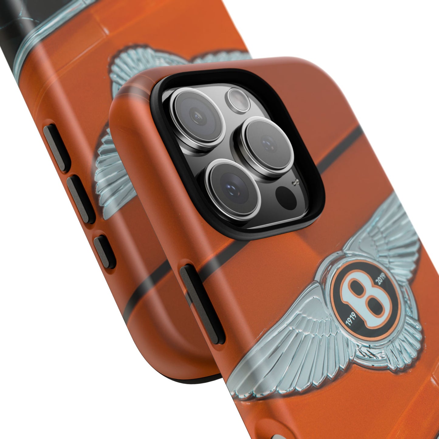 Phone Case iPhone 16/15/14 - Orange Luxury Car Tough Case