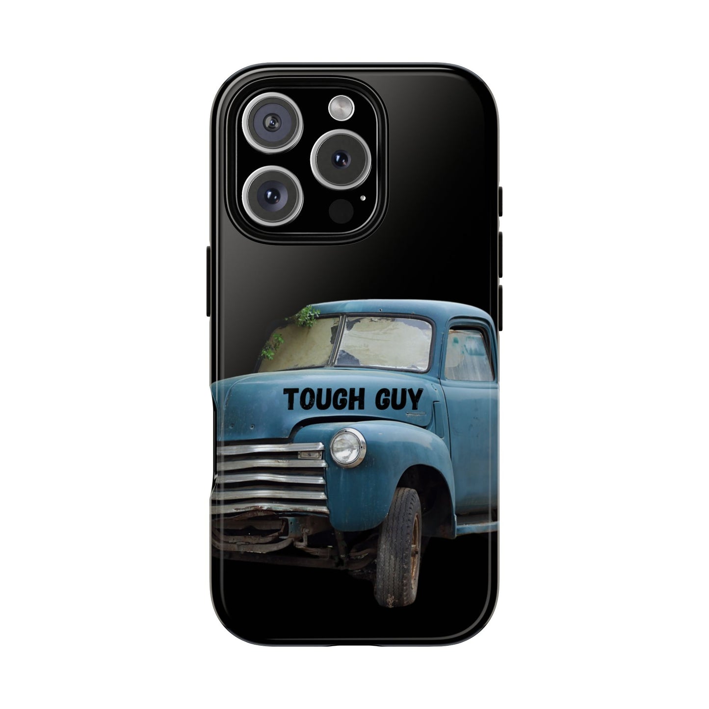 Phone Case iPhone 16/15/14 - Old Blue Truck Tough Guy Tough Case