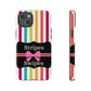 Phone Case iPhone 16/15/14 - Lollipop Stripes & Swipes Tough Case
