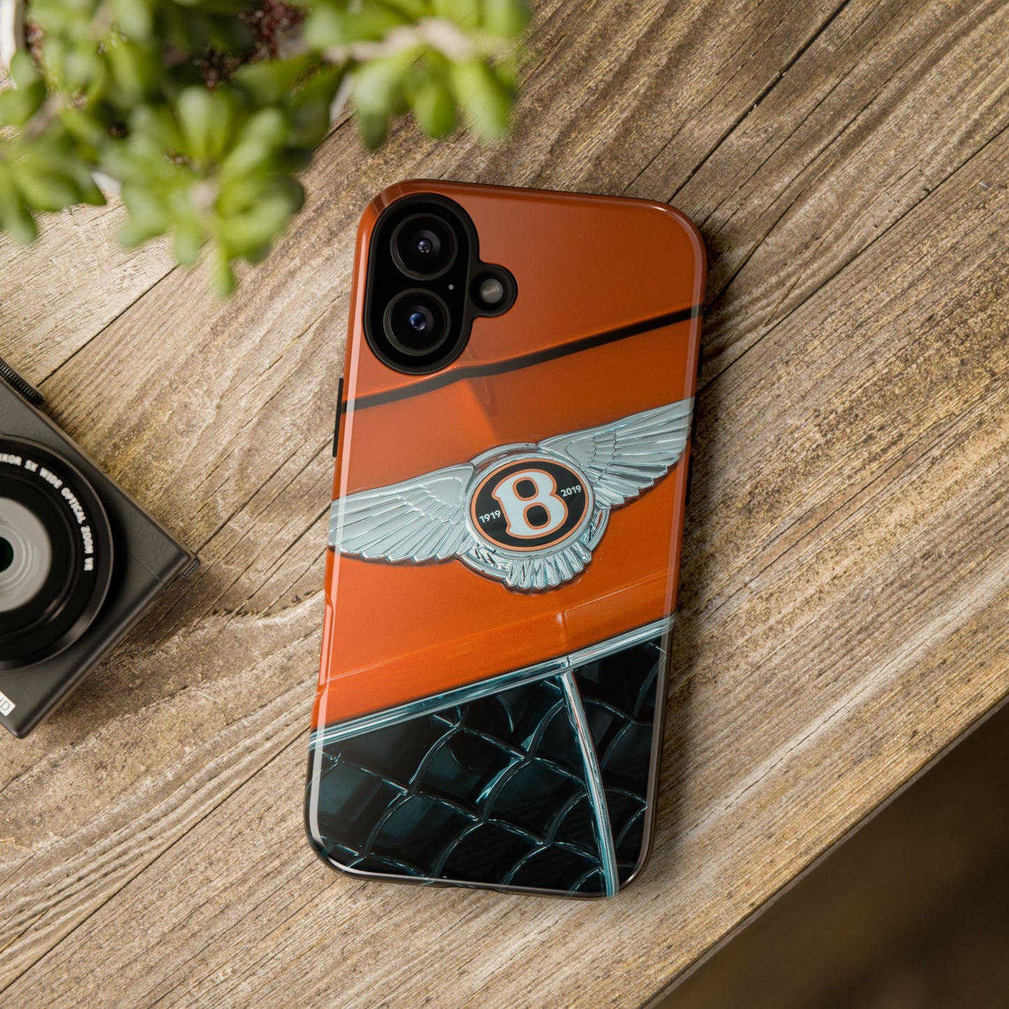 Phone Case iPhone 16/15/14 - Orange Luxury Car Tough Case