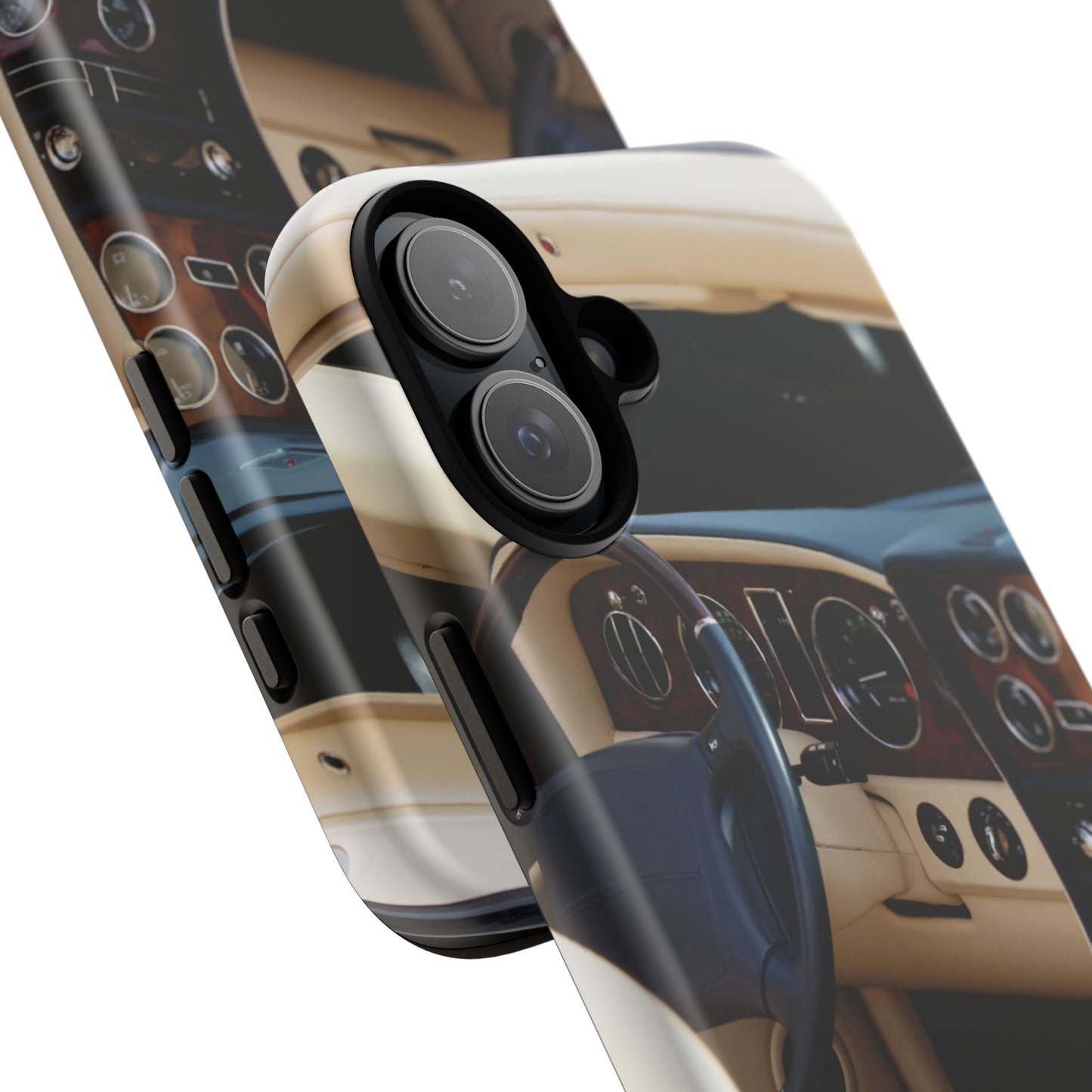 Phone Case iPhone 16/15/14 - Luxury Car Interior Tough Case