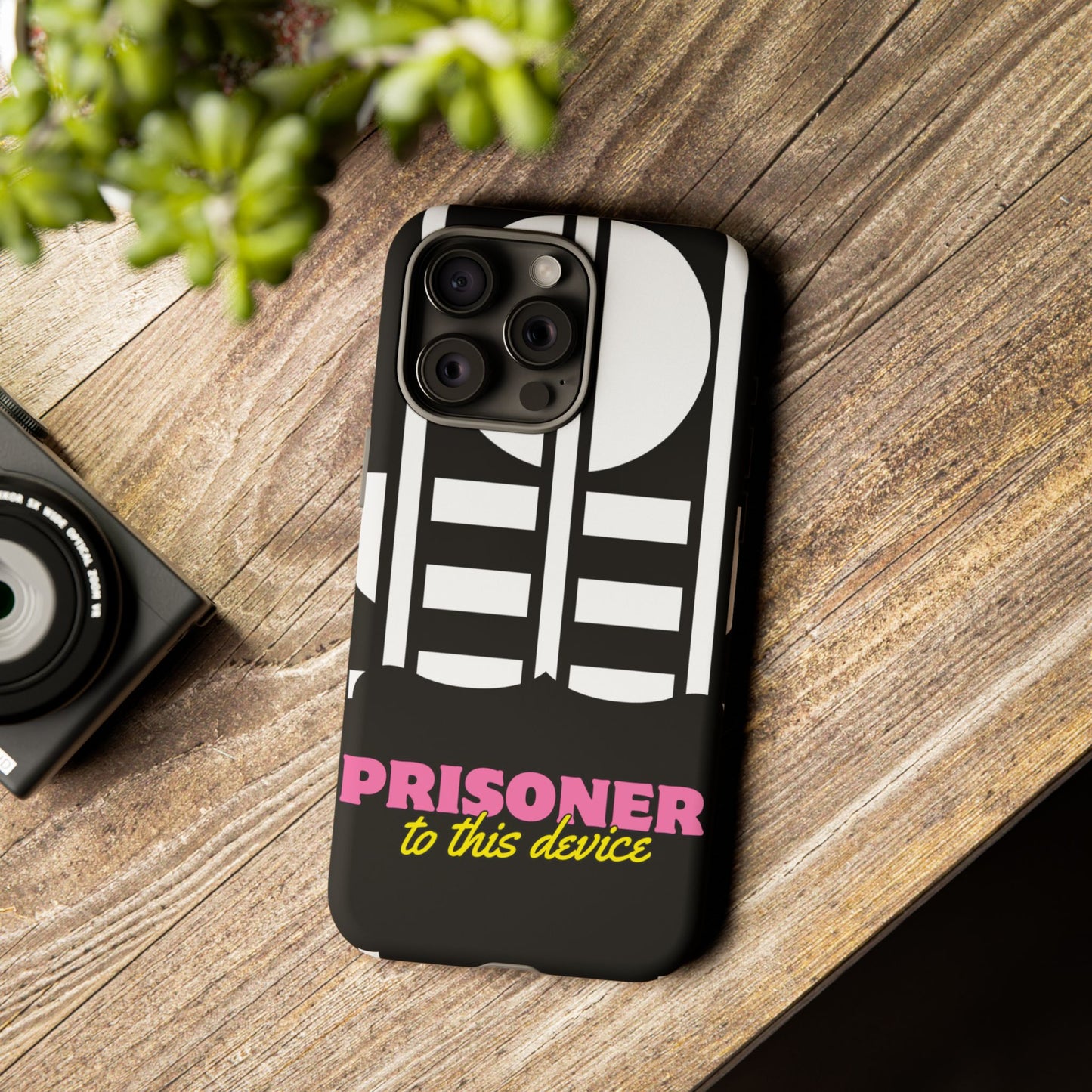 Phone Case iPhone 16/15/14 - Prisoner to this Device Tough Case