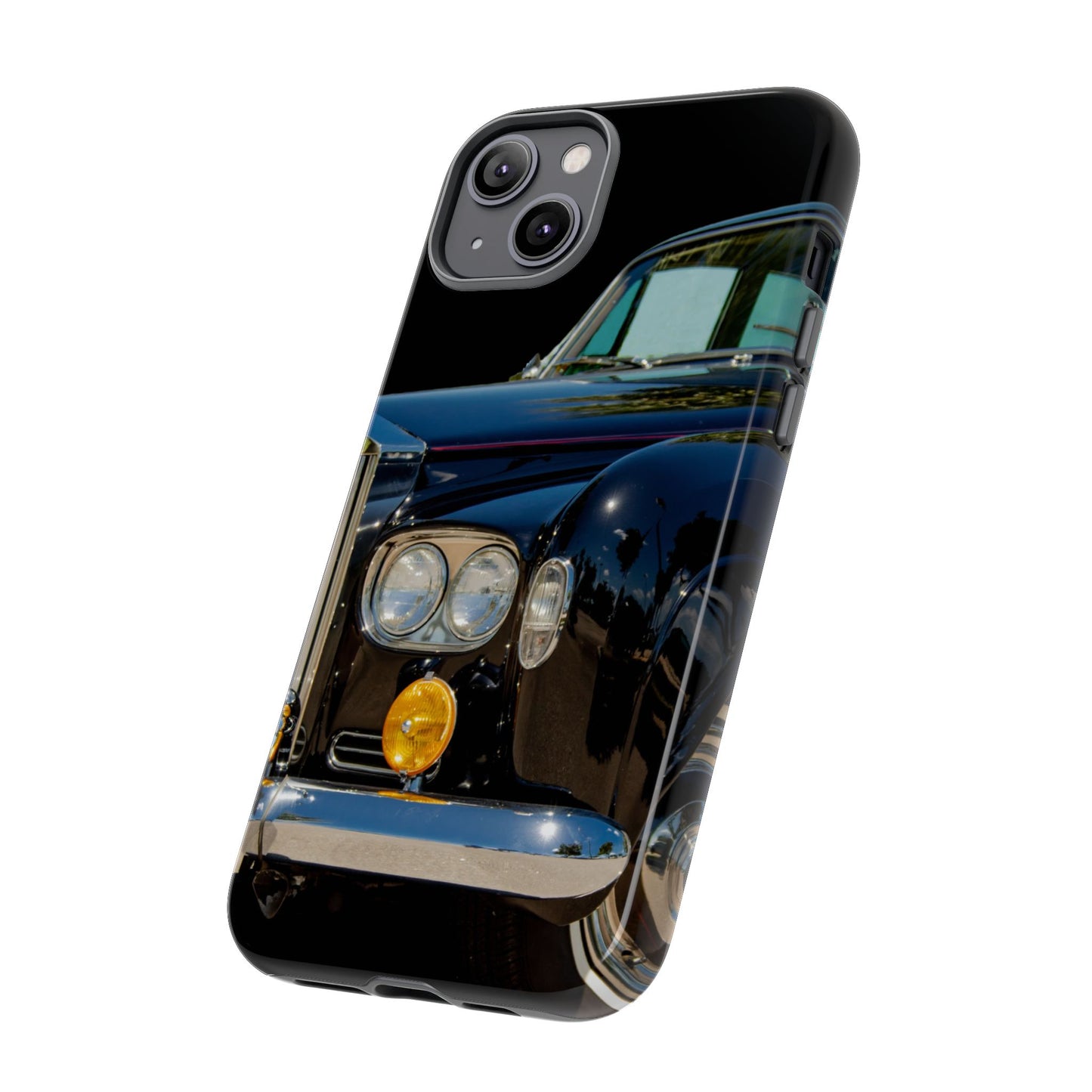 Phone Case iPhone 16/15/14 - Black Car Tough Case