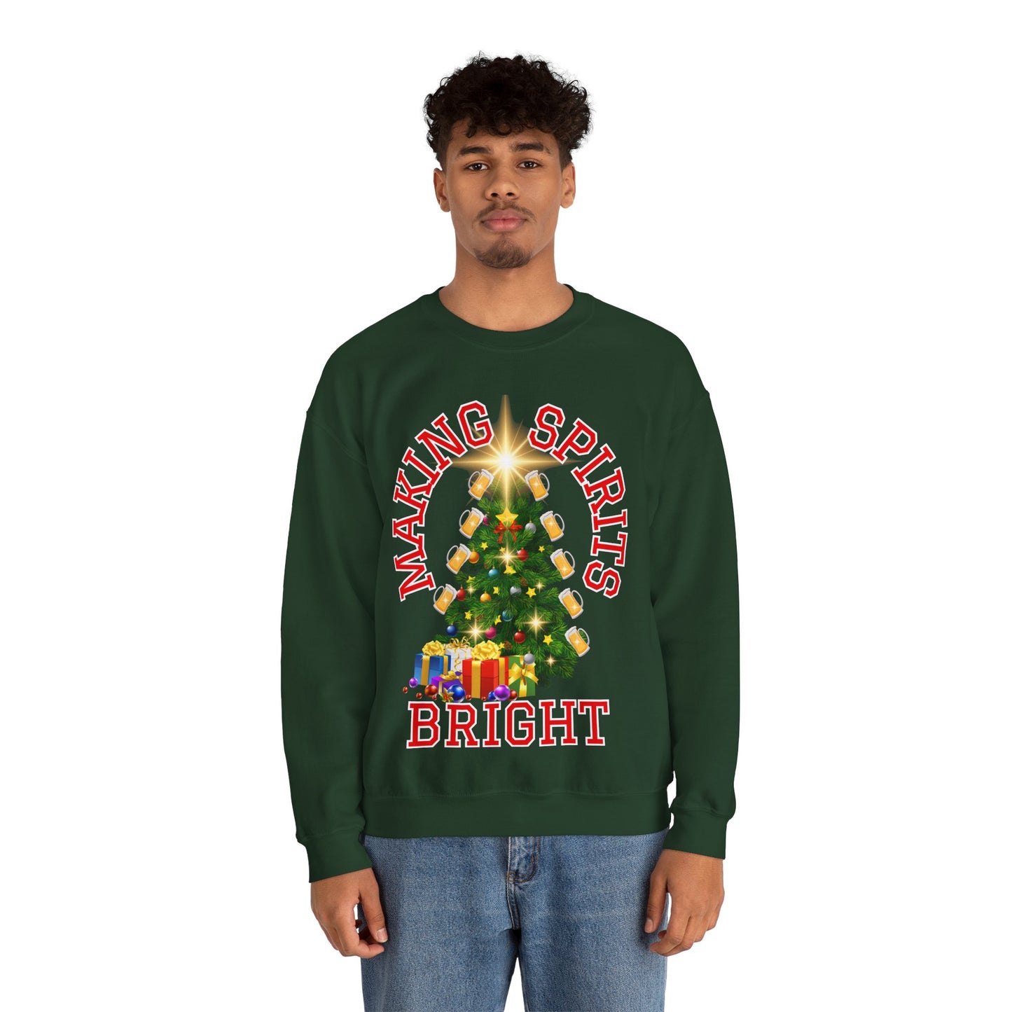 Making Spirits Bright - Unisex Heavy Blend™ Crewneck Sweatshirt