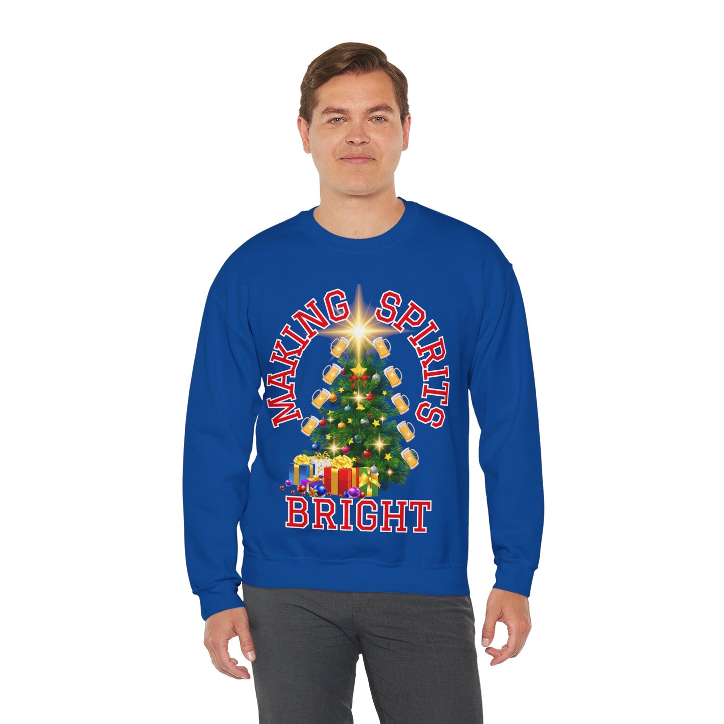 Making Spirits Bright - Unisex Heavy Blend™ Crewneck Sweatshirt