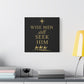 Canvas Wall Art - "Wise Men Still Seek Him" Gold Nativity Print