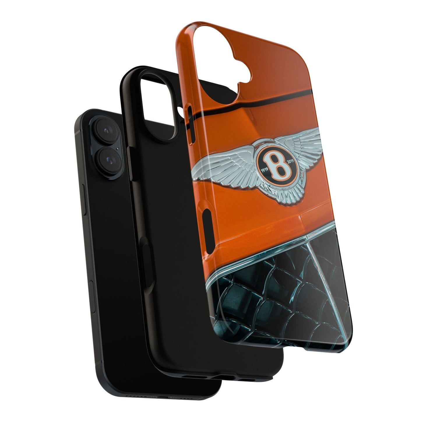 Phone Case iPhone 16/15/14 - Orange Luxury Car Tough Case