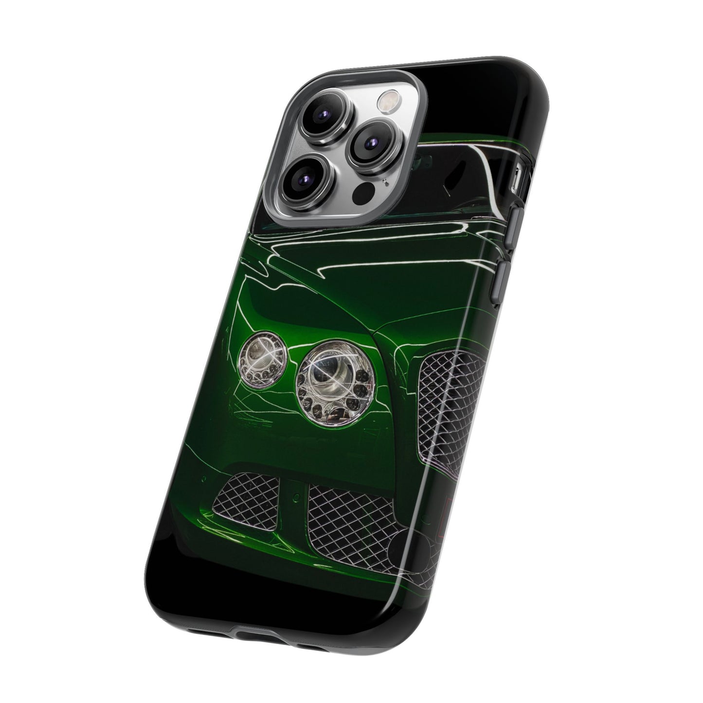 Phone Case iPhone 16/15/14 - Green Luxury Car Tough Case