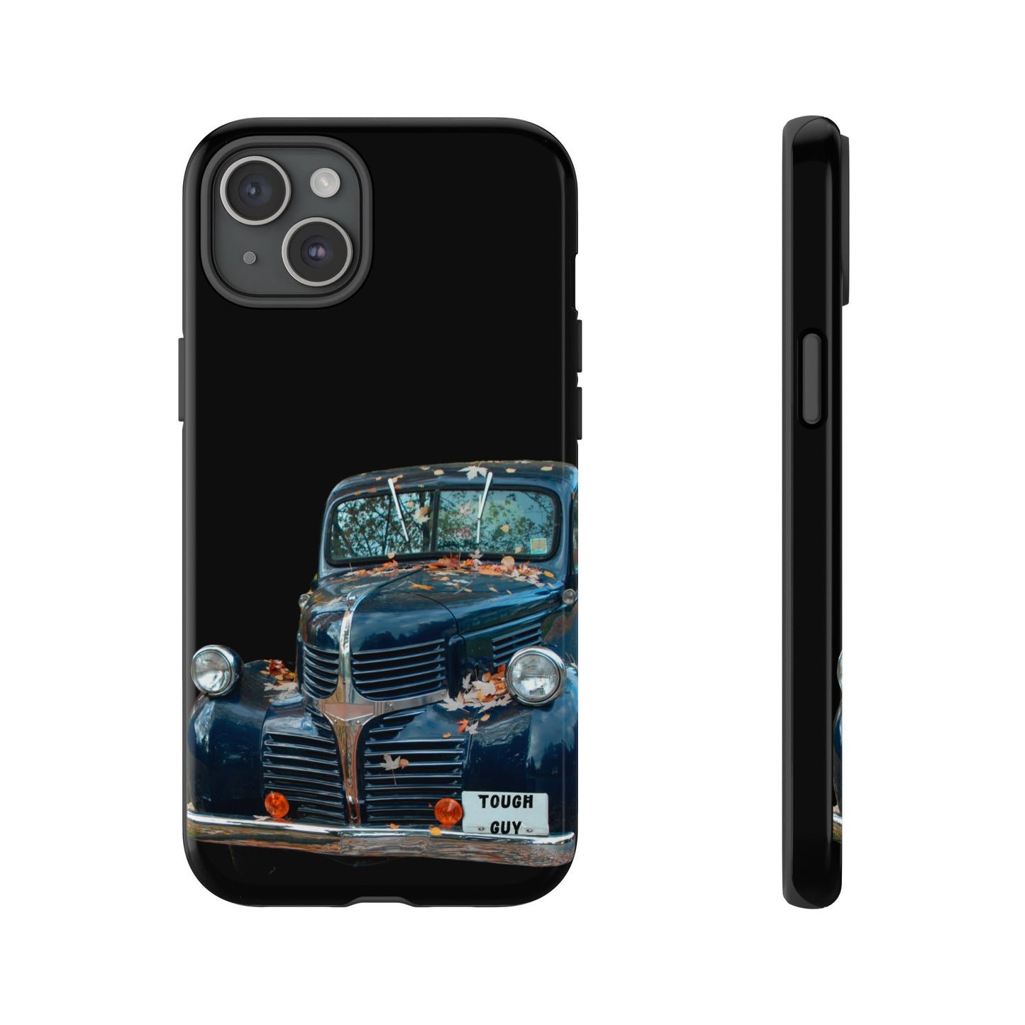 Phone Case iPhone 16/15/14 - Vintage Black Truck Tough Guy Tough Case