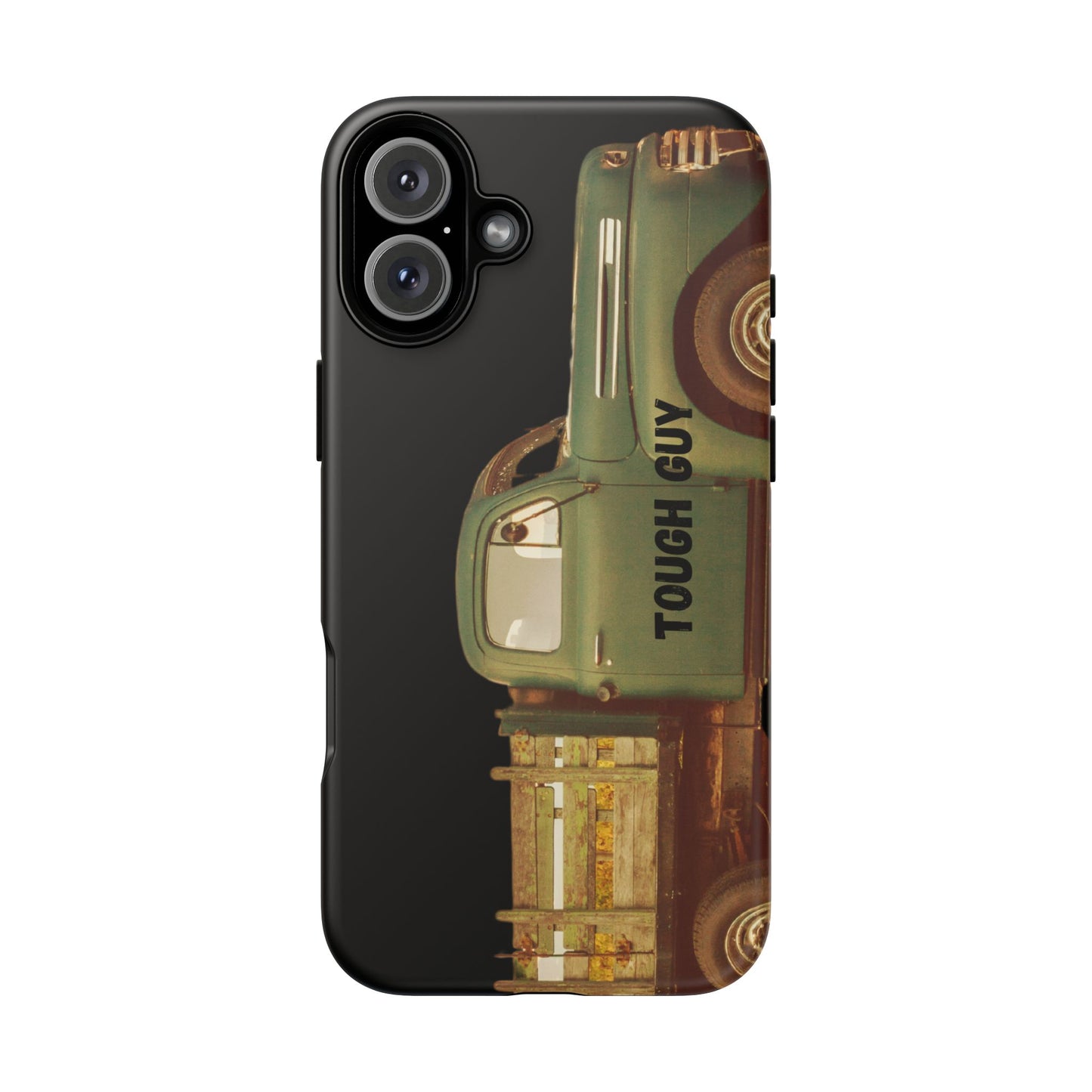 Phone Case iPhone 16/15/14 - Tough Guy Old Green Truck Tough Case