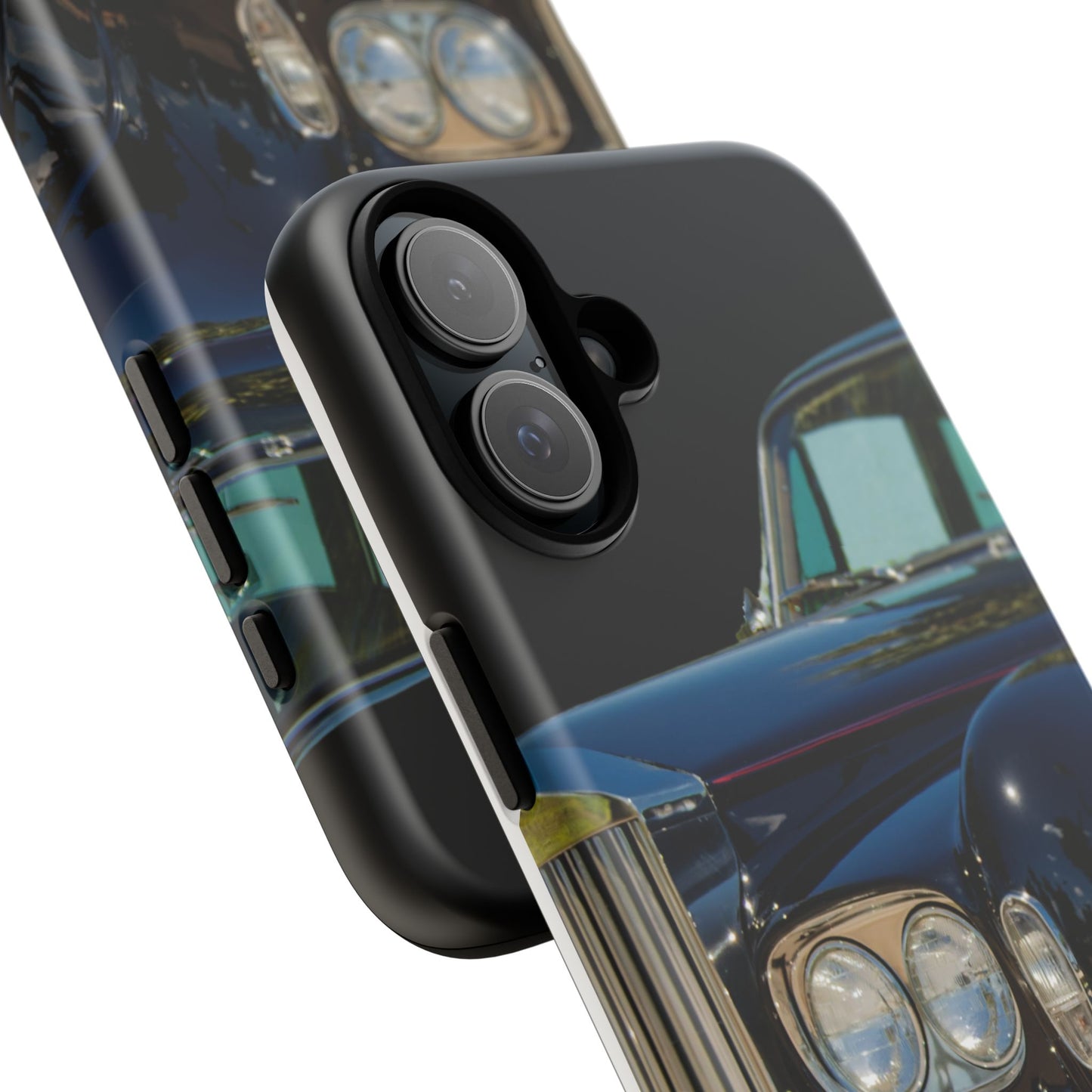 Phone Case iPhone 16/15/14 - Black Car Tough Case