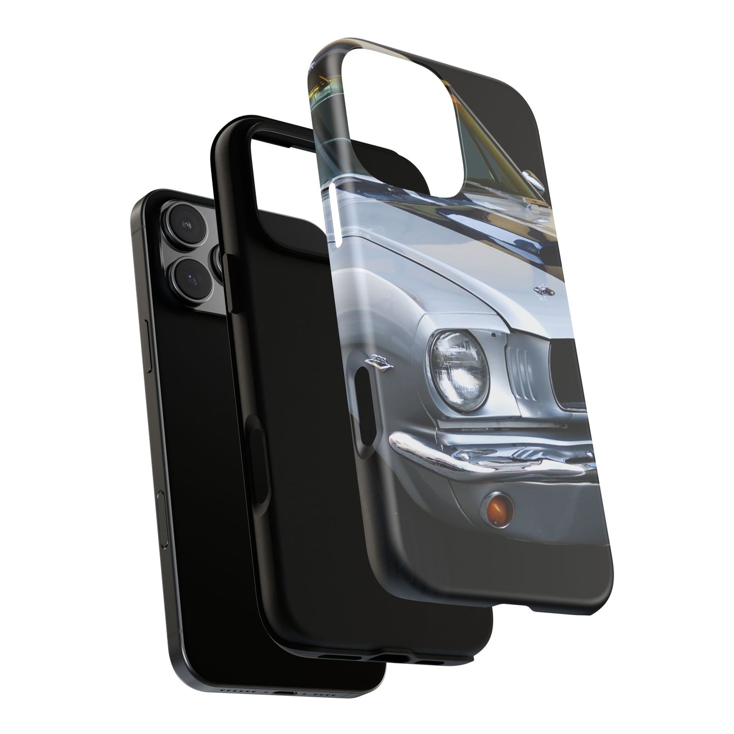 Phone Case iPhone 16/15/14 - Silver Car Tough Case