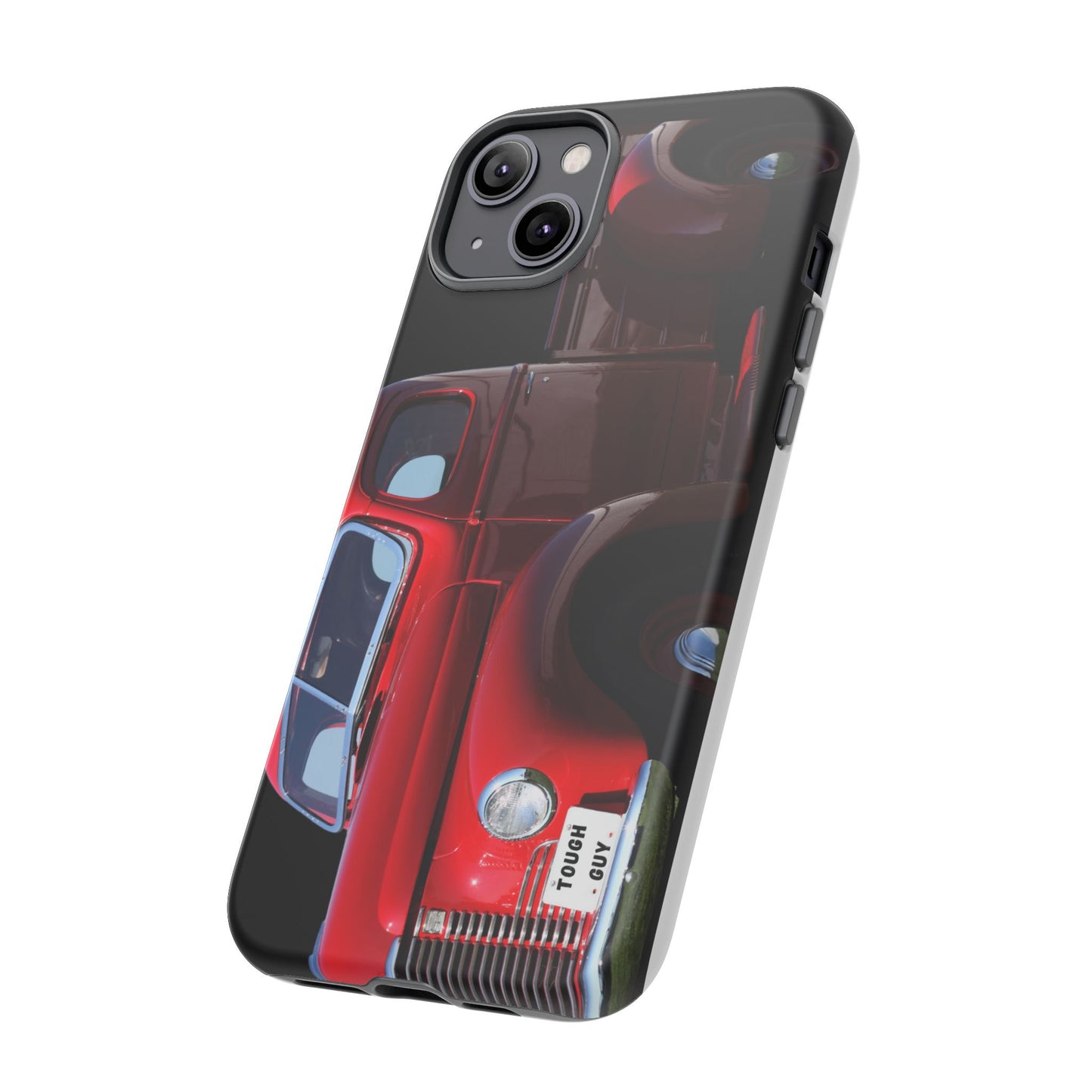 Phone Case iPhone 16/15/14 - Tough Guy Vintage Red Truck Tough Case