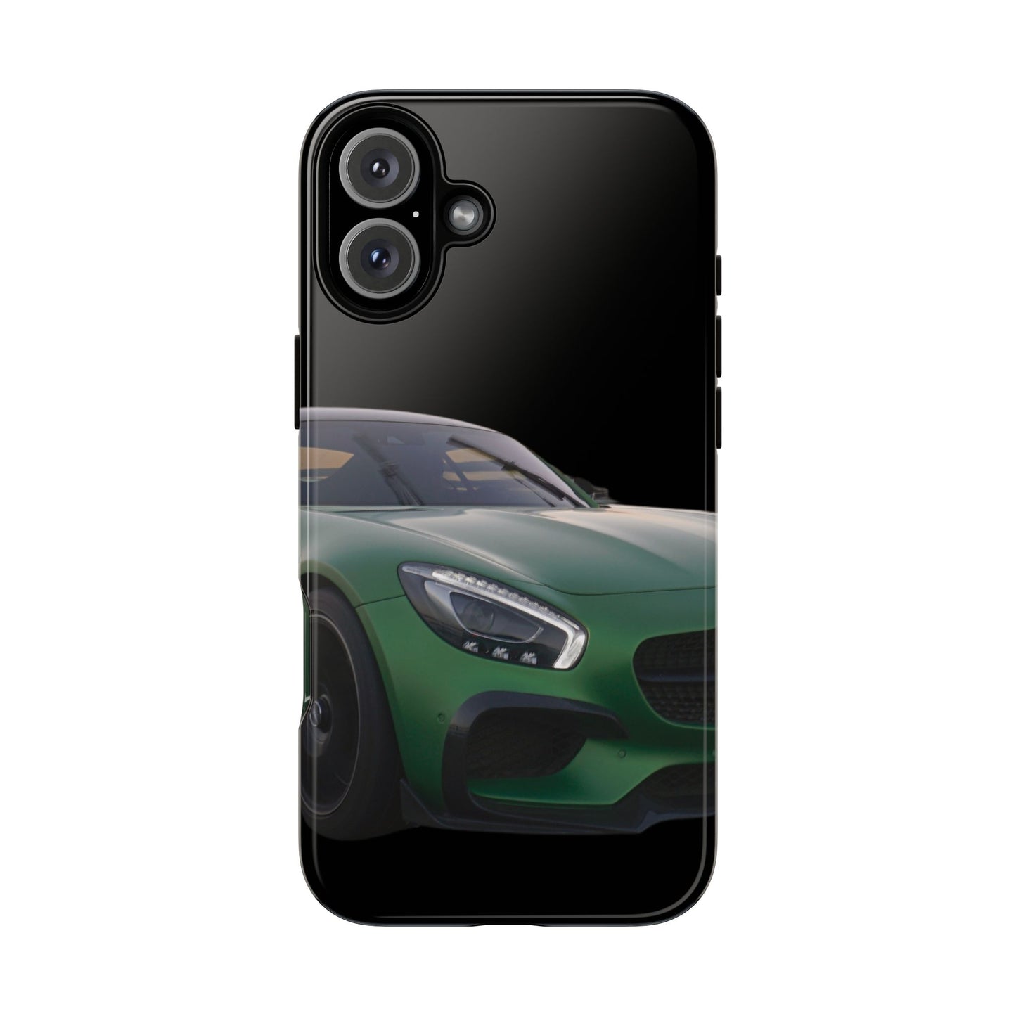 Phone Case iPhone 16/15/14 - Green Luxury Car Tough Case