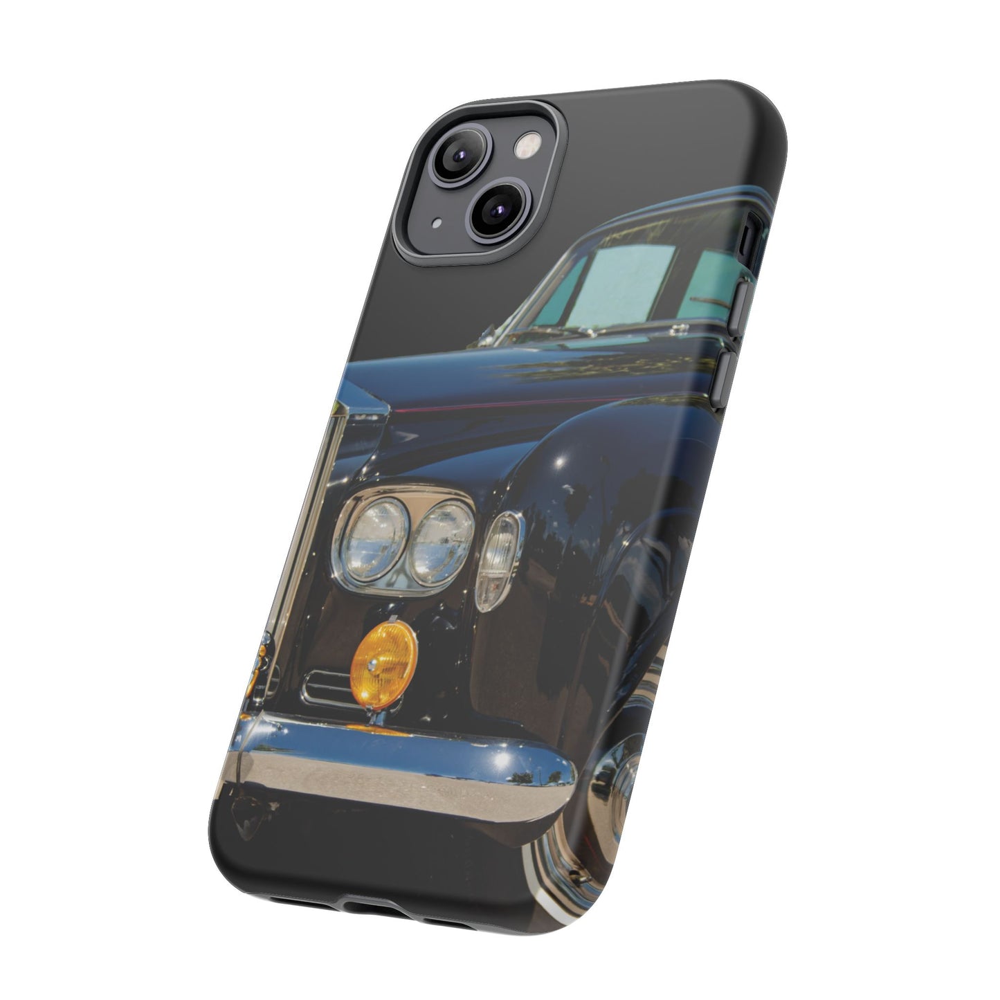 Phone Case iPhone 16/15/14 - Black Car Tough Case