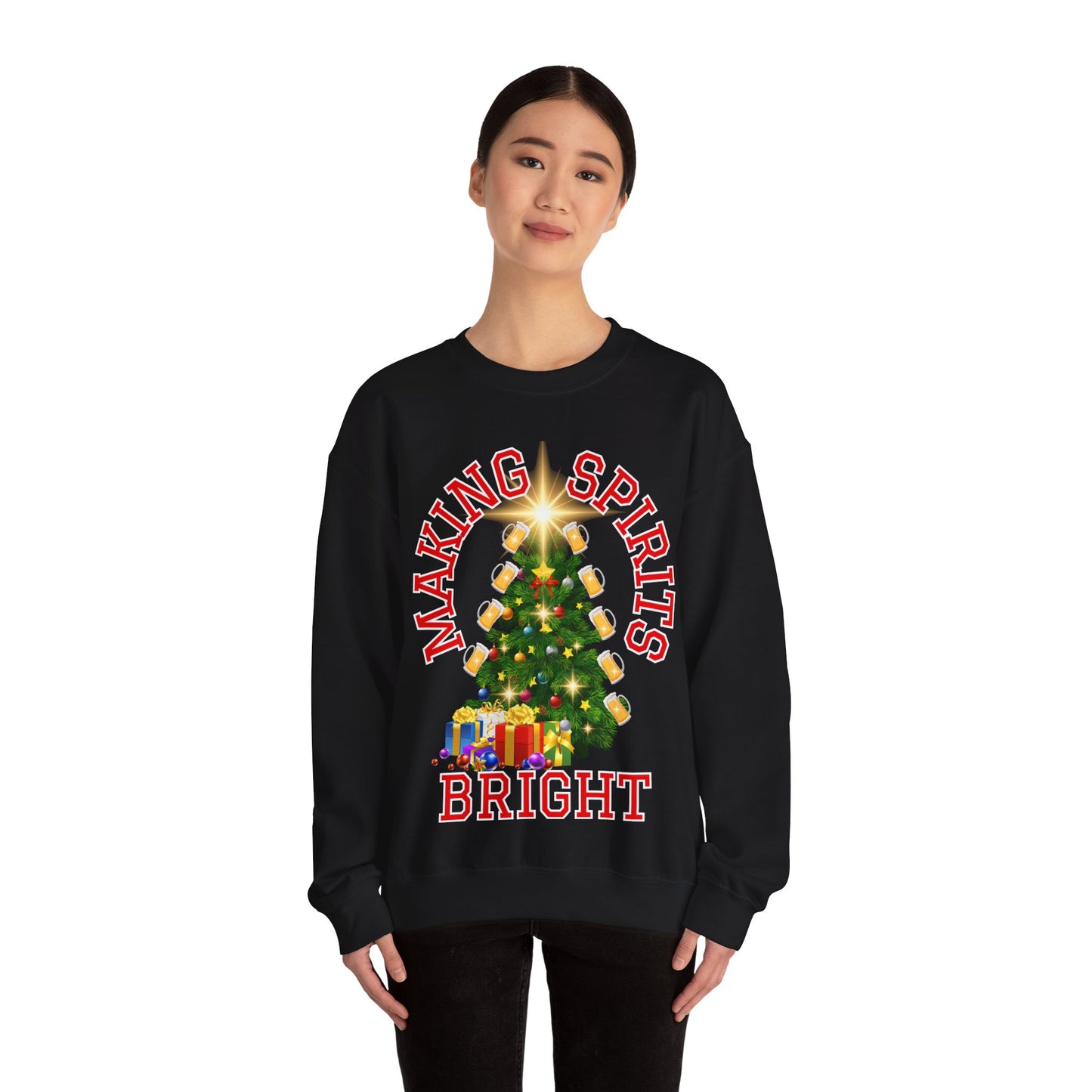 Making Spirits Bright - Unisex Heavy Blend™ Crewneck Sweatshirt