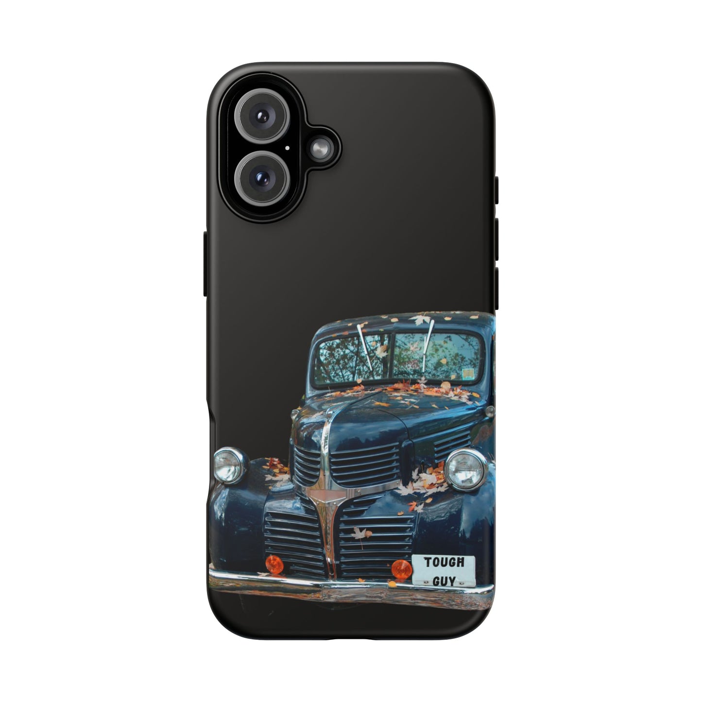 Phone Case iPhone 16/15/14 - Vintage Black Truck Tough Guy Tough Case