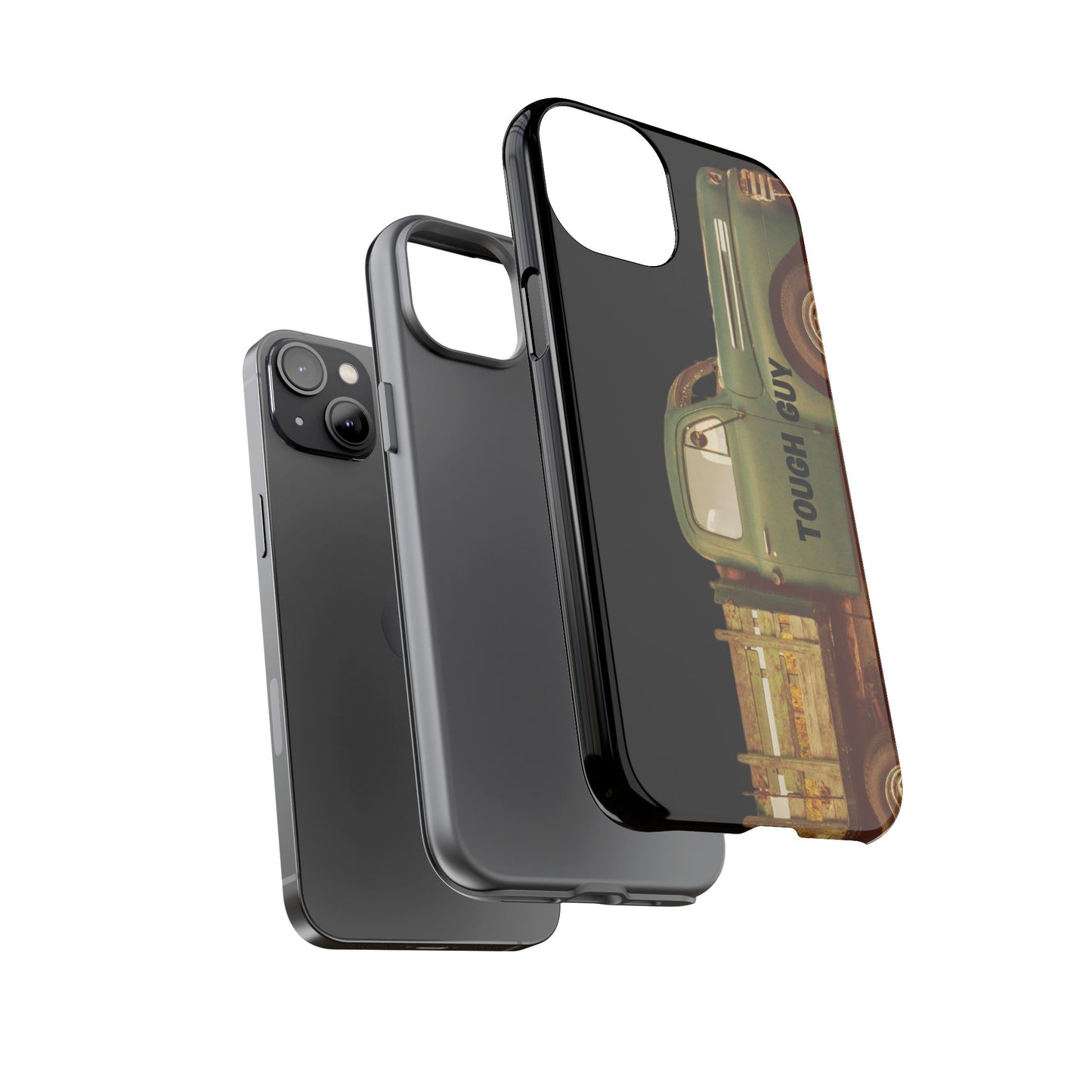 Phone Case iPhone 16/15/14 - Tough Guy Old Green Truck Tough Case