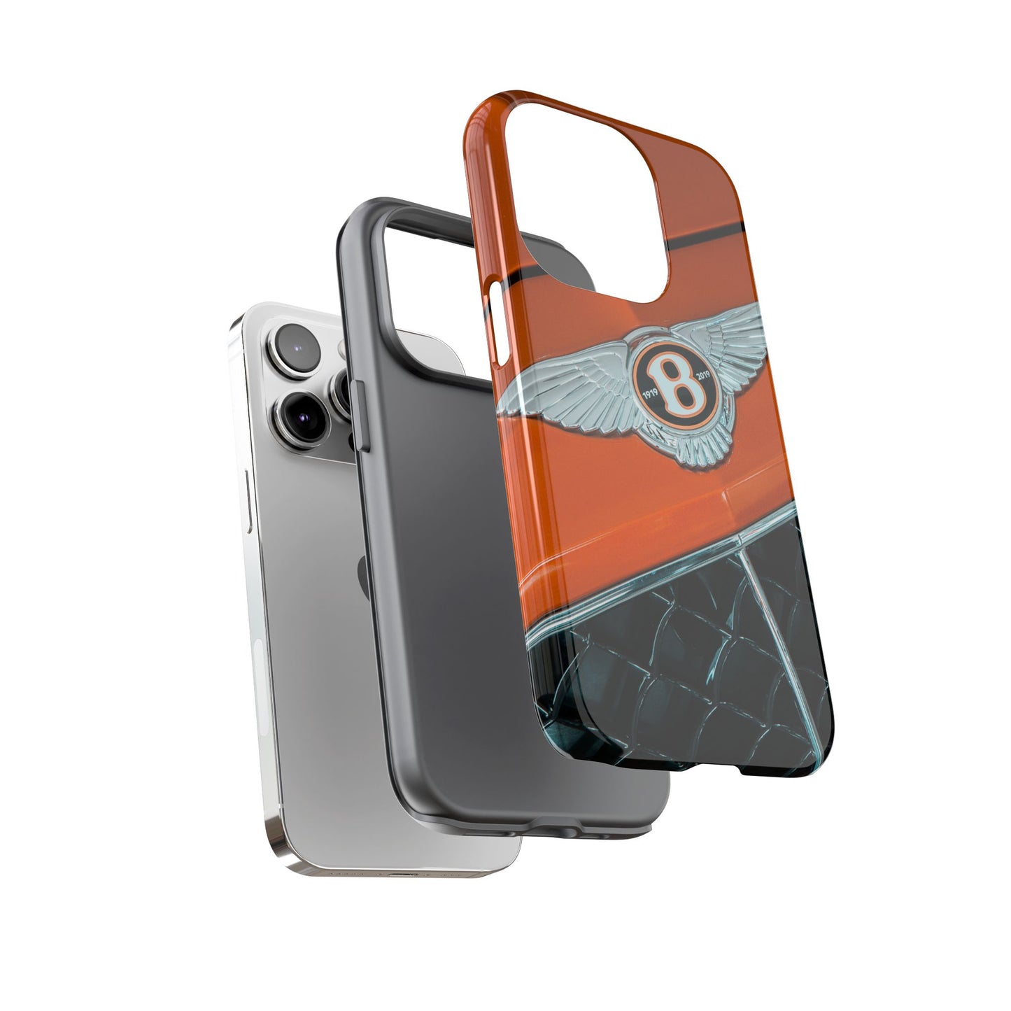 Phone Case iPhone 16/15/14 - Orange Luxury Car Tough Case