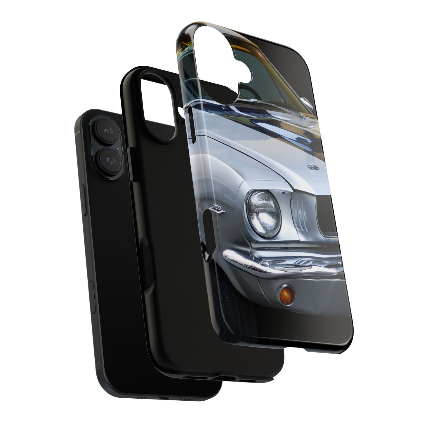 Phone Case iPhone 16/15/14 - Silver Car Tough Case