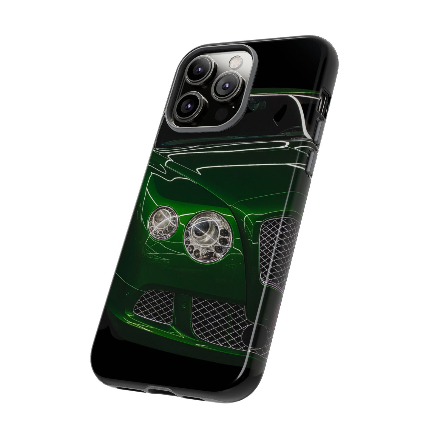 Phone Case iPhone 16/15/14 - Green Luxury Car Tough Case