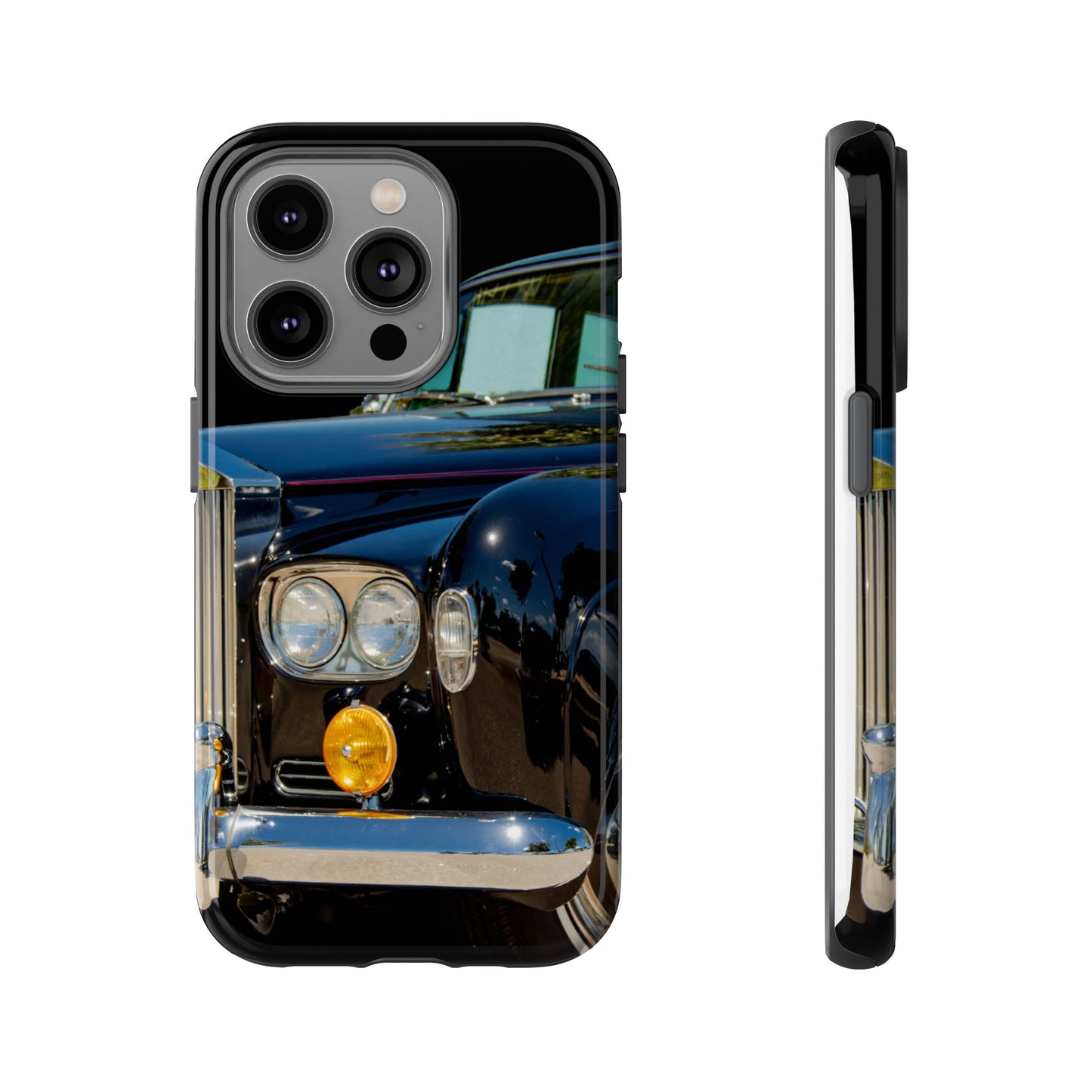 Phone Case iPhone 16/15/14 - Black Car Tough Case