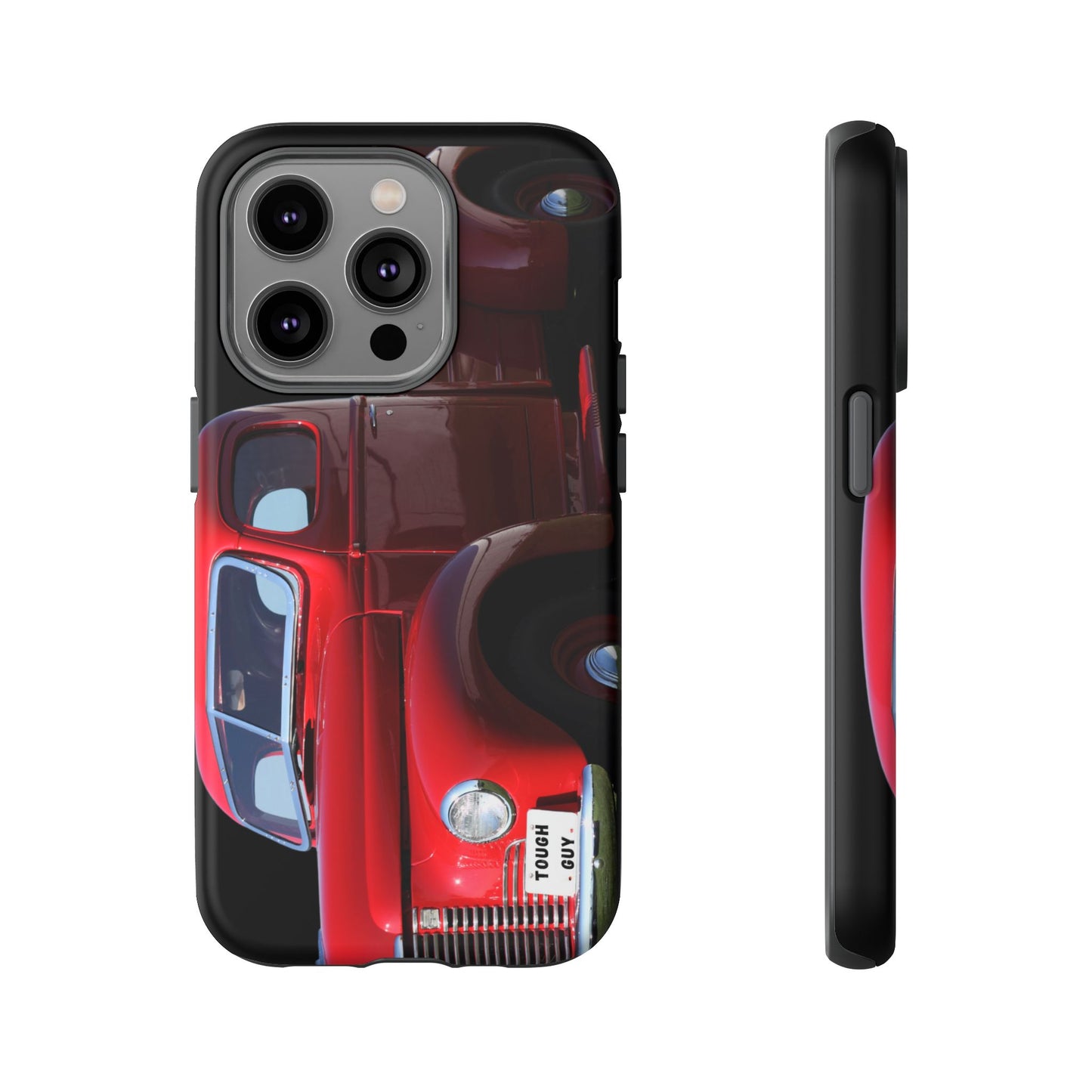 Phone Case iPhone 16/15/14 - Tough Guy Vintage Red Truck Tough Case