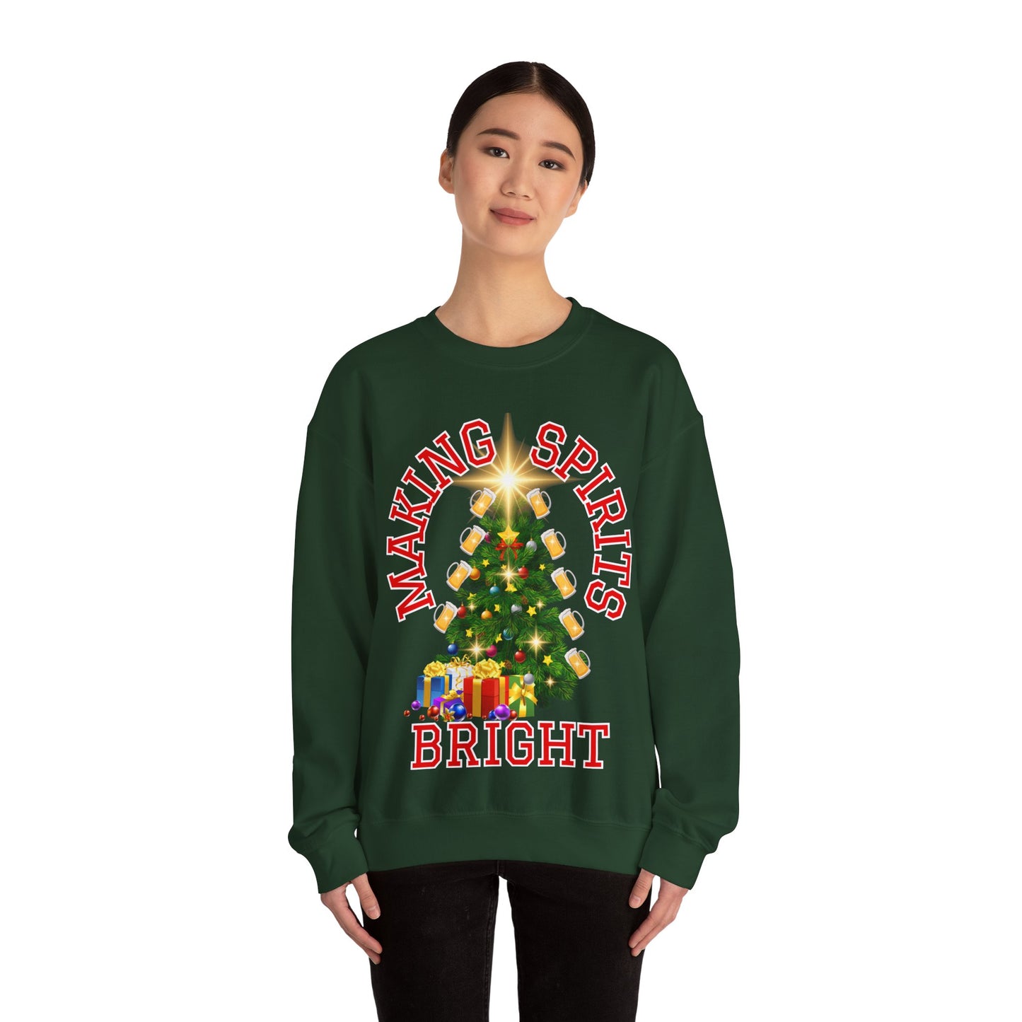 Making Spirits Bright - Unisex Heavy Blend™ Crewneck Sweatshirt