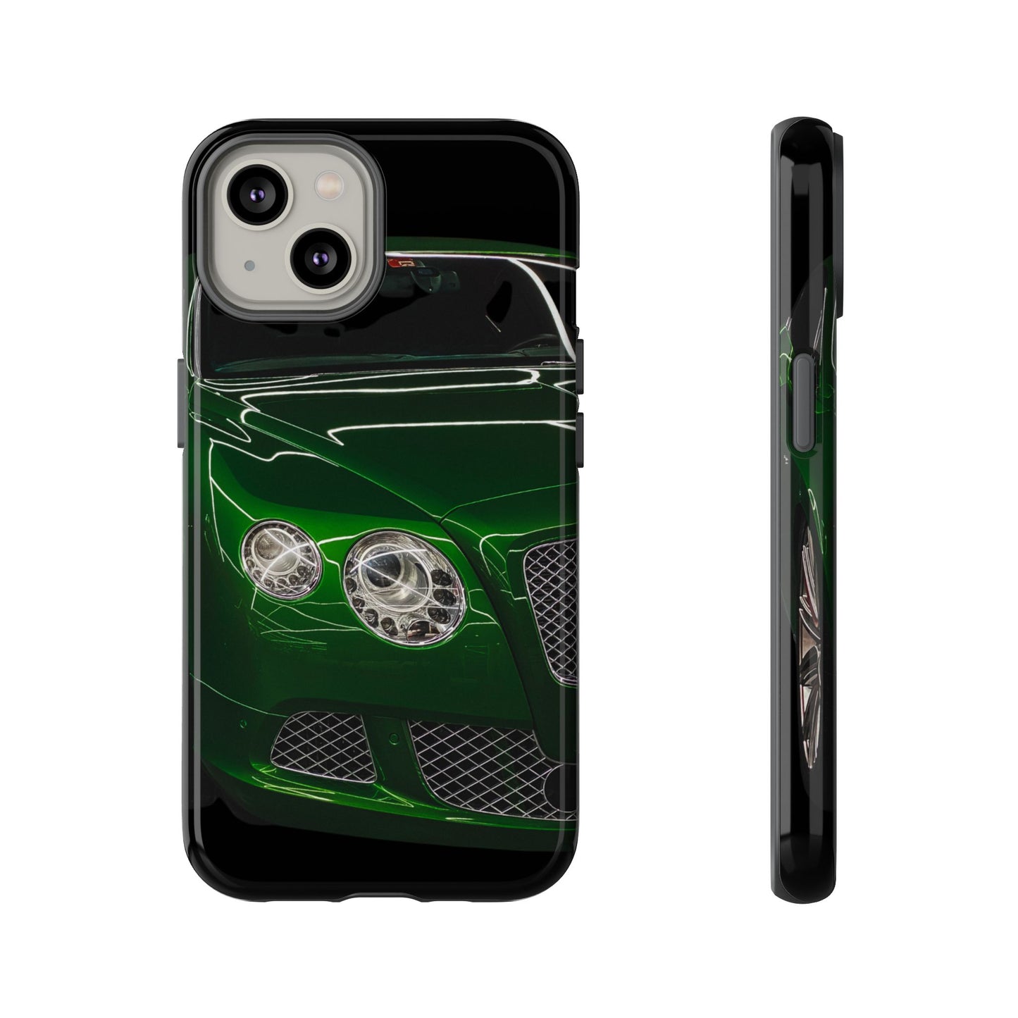 Phone Case iPhone 16/15/14 - Green Luxury Car Tough Case