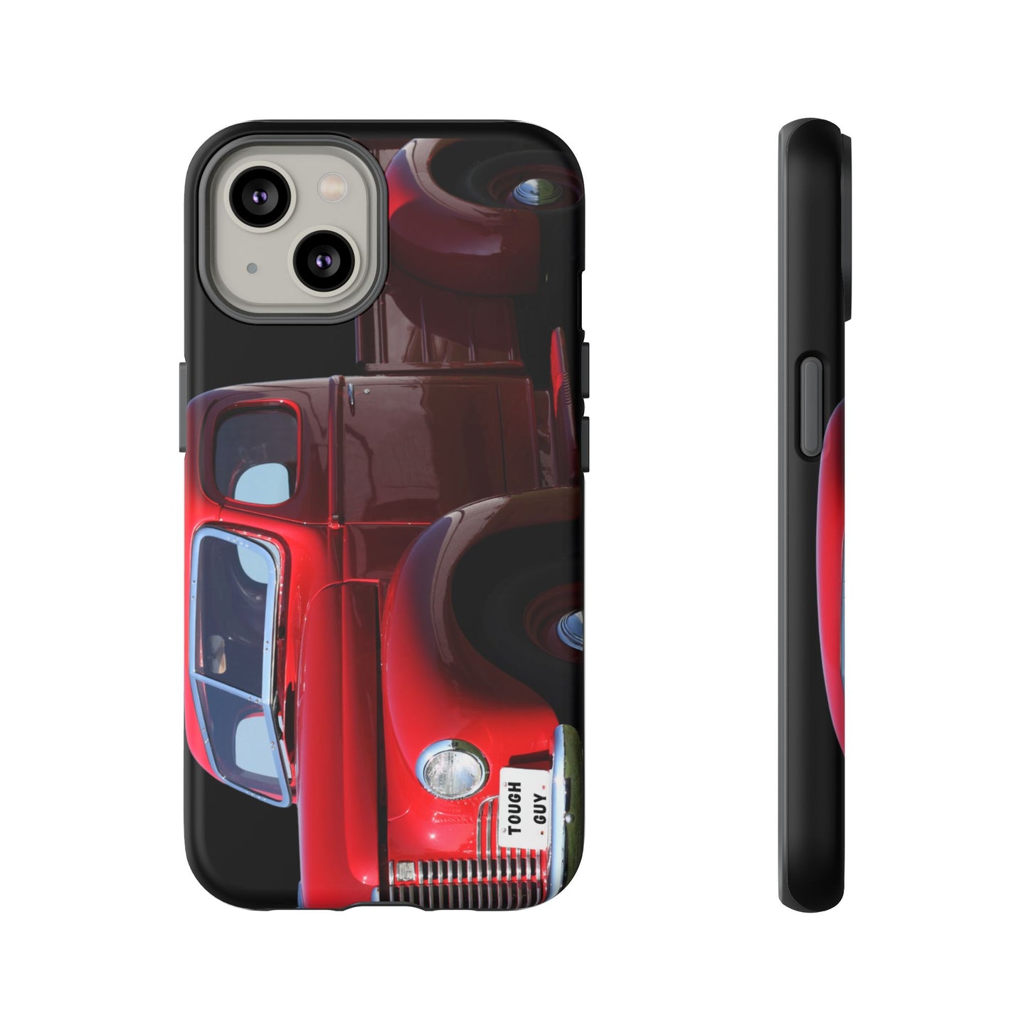 Phone Case iPhone 16/15/14 - Tough Guy Vintage Red Truck Tough Case