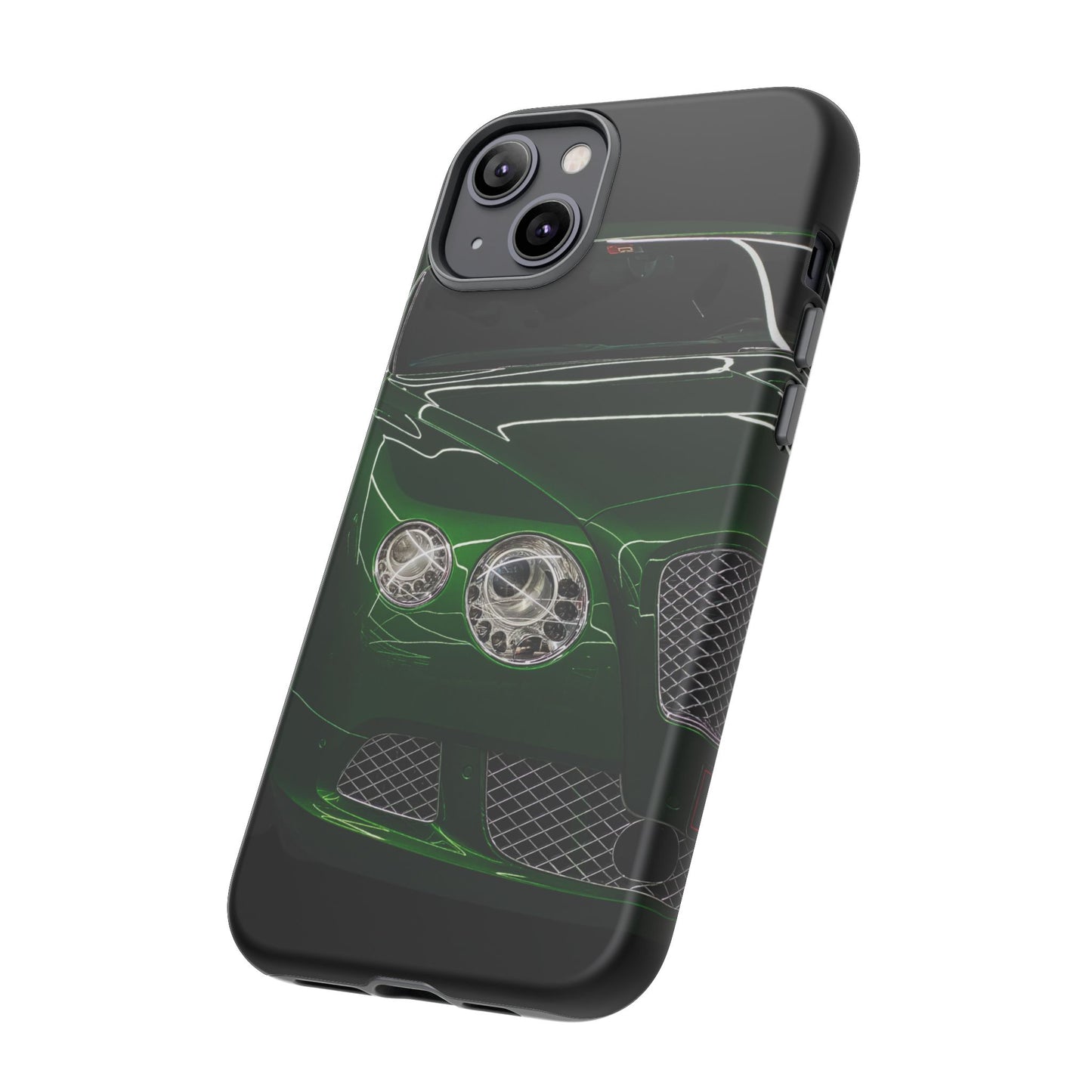 Phone Case iPhone 16/15/14 - Green Luxury Car Tough Case