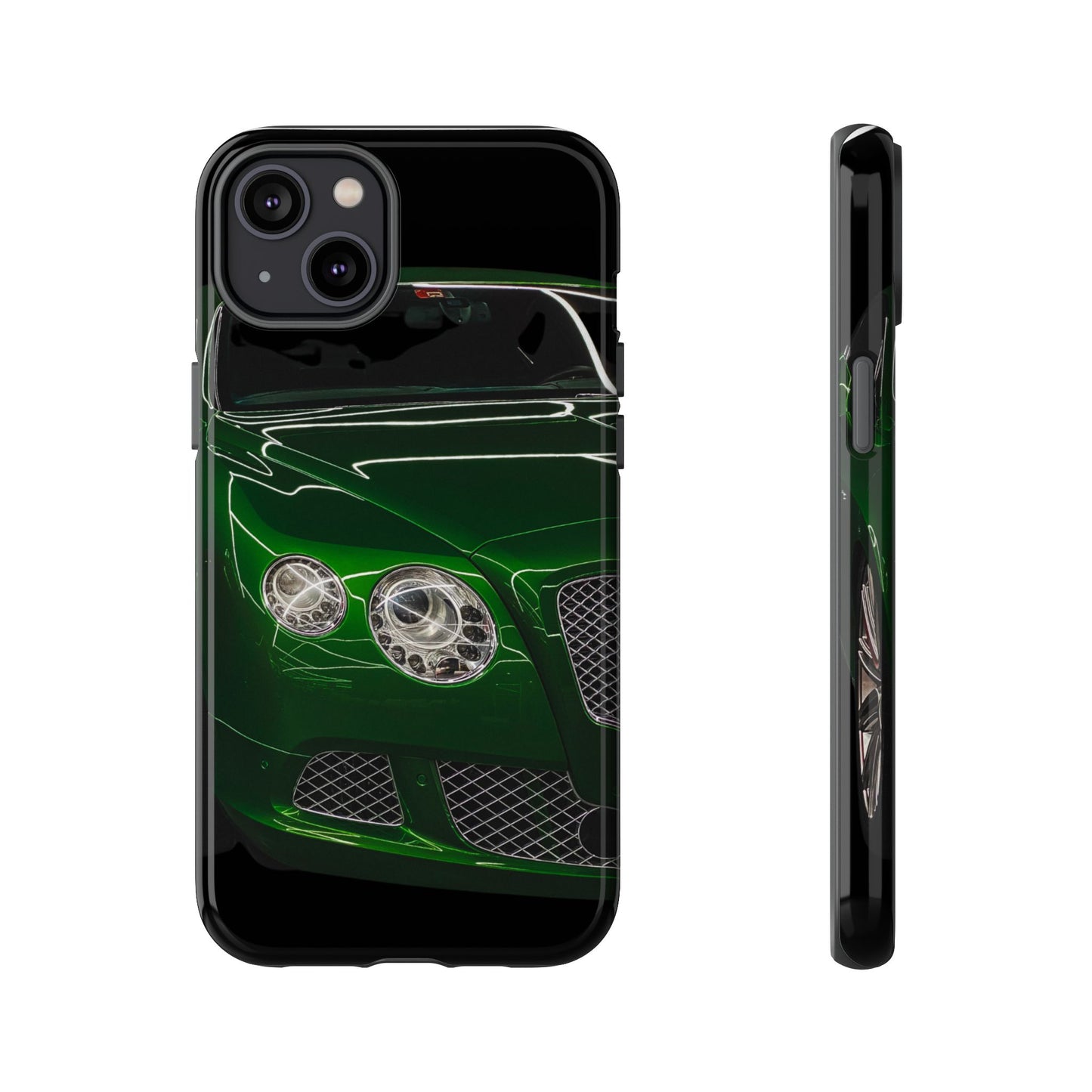 Phone Case iPhone 16/15/14 - Green Luxury Car Tough Case