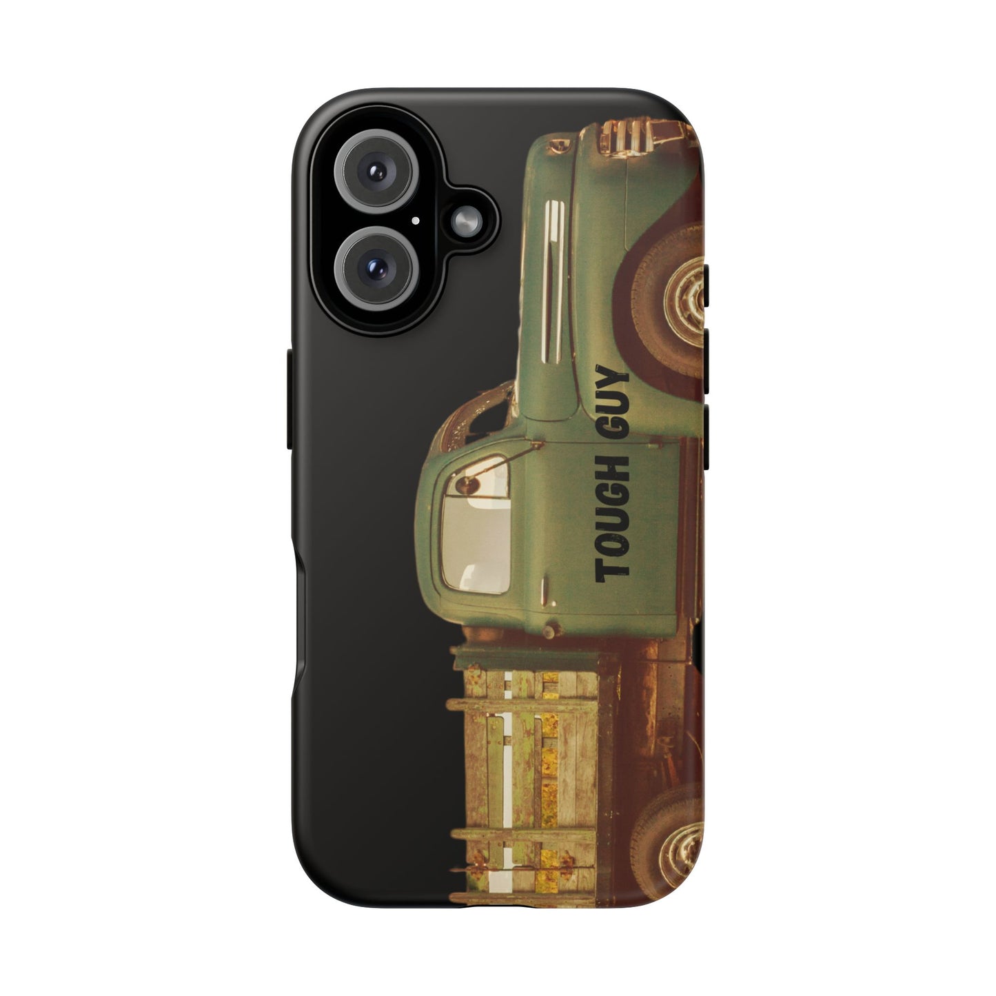 Phone Case iPhone 16/15/14 - Tough Guy Old Green Truck Tough Case