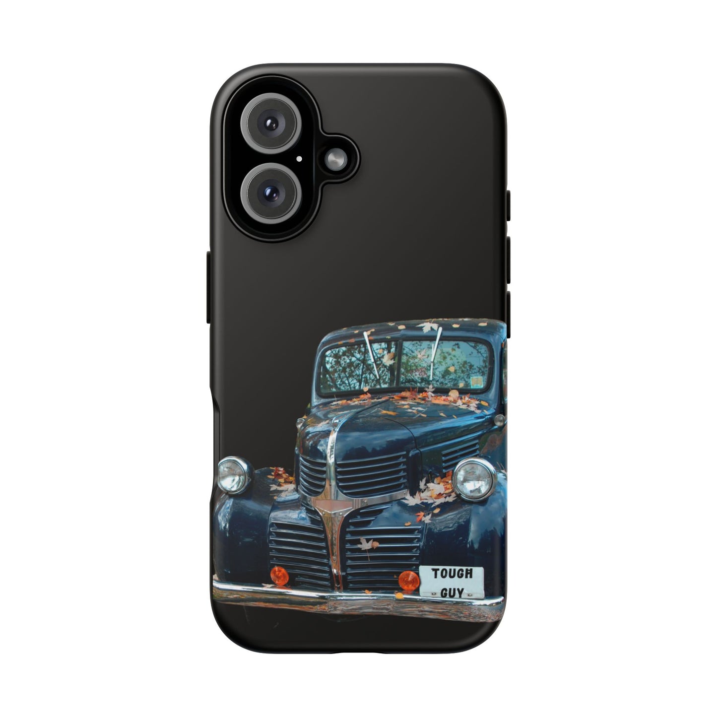 Phone Case iPhone 16/15/14 - Vintage Black Truck Tough Guy Tough Case