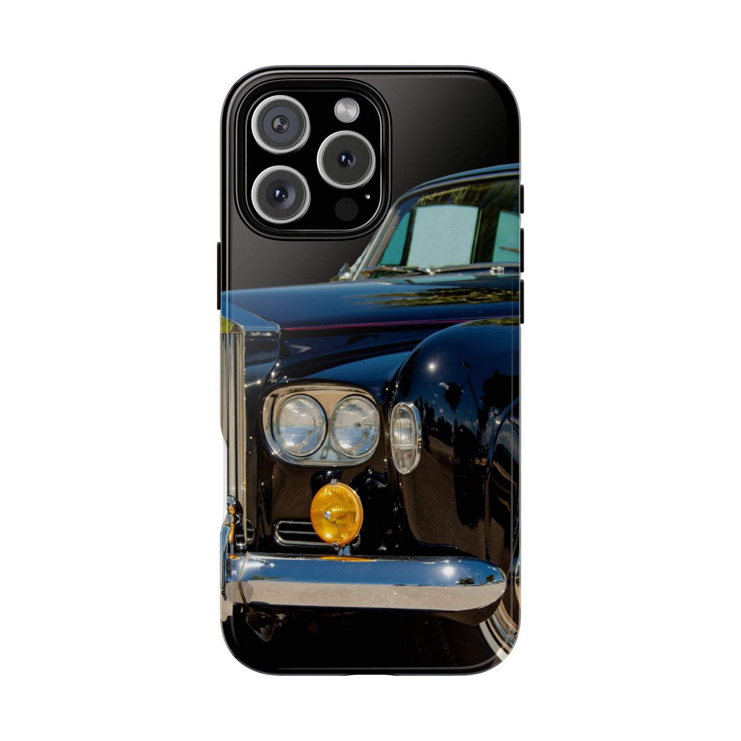 Phone Case iPhone 16/15/14 - Black Car Tough Case