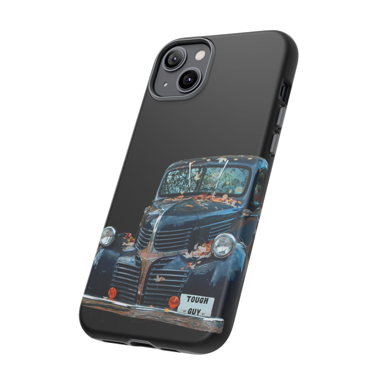 Phone Case iPhone 16/15/14 - Vintage Black Truck Tough Guy Tough Case